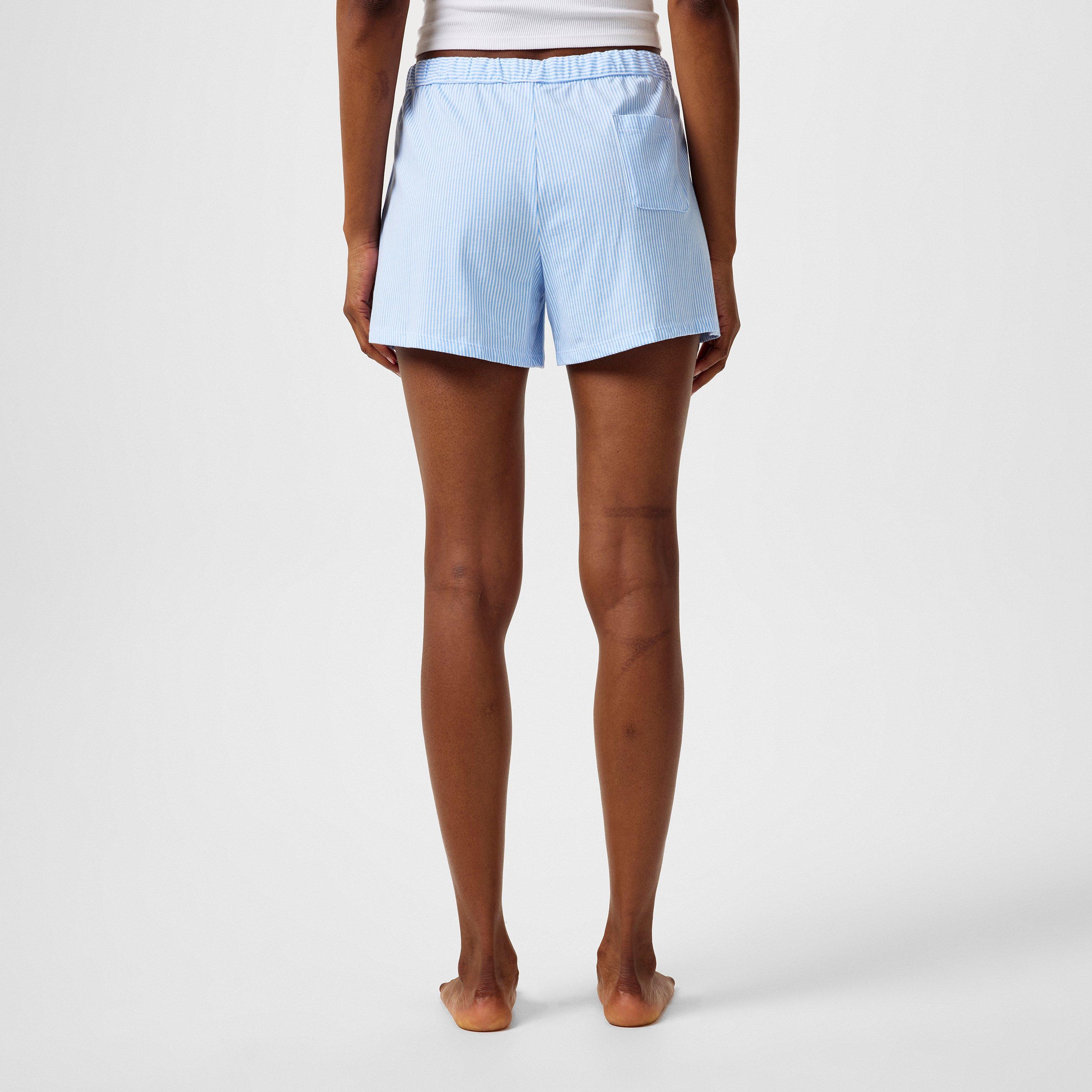 486 Blue Stripe - Lauren by Ralph Lauren - Women's Stripe Pyjama Shorts - 4