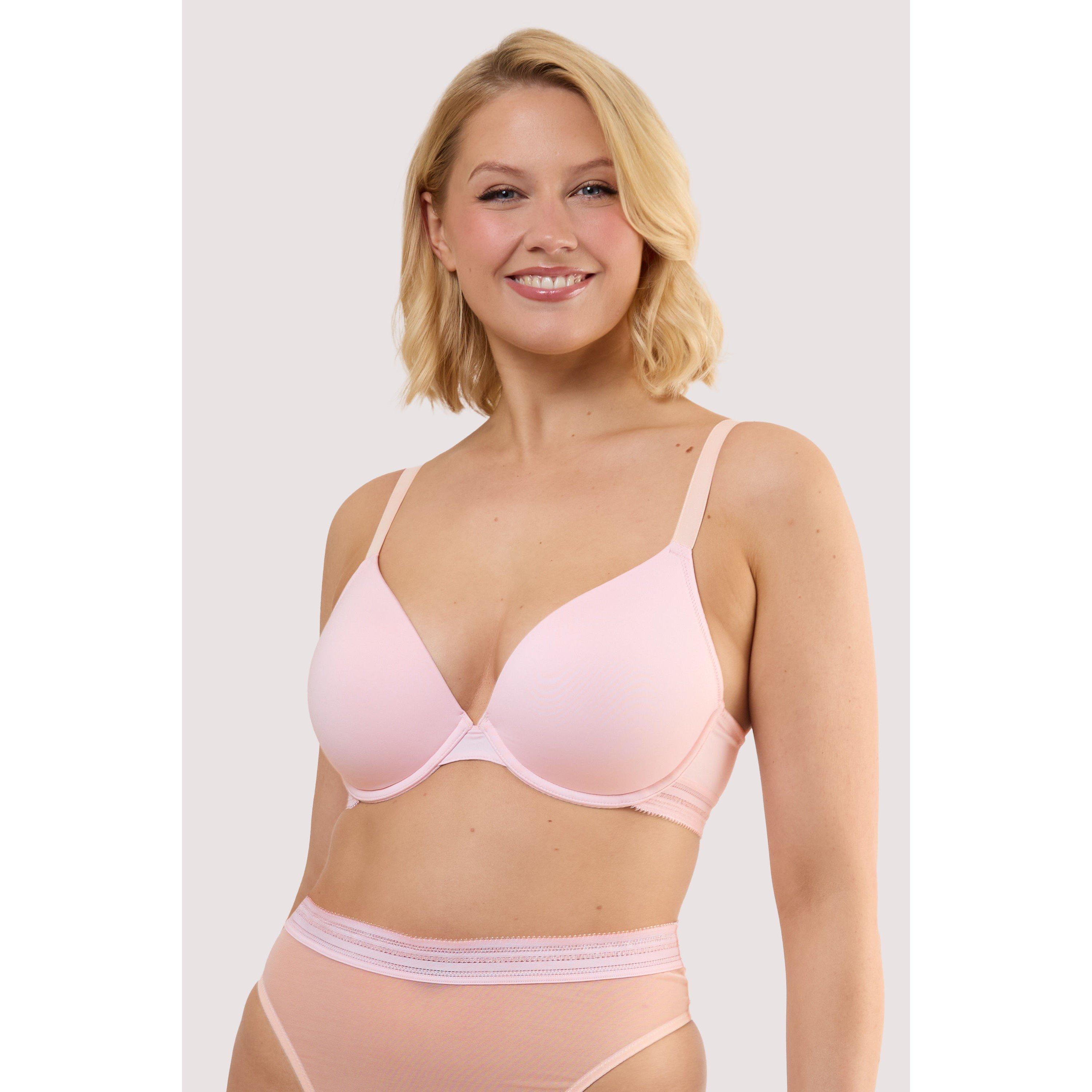 Pink - Playful Promises - Icon Blush Pink Microfiber Moulded Cup Bra - 2