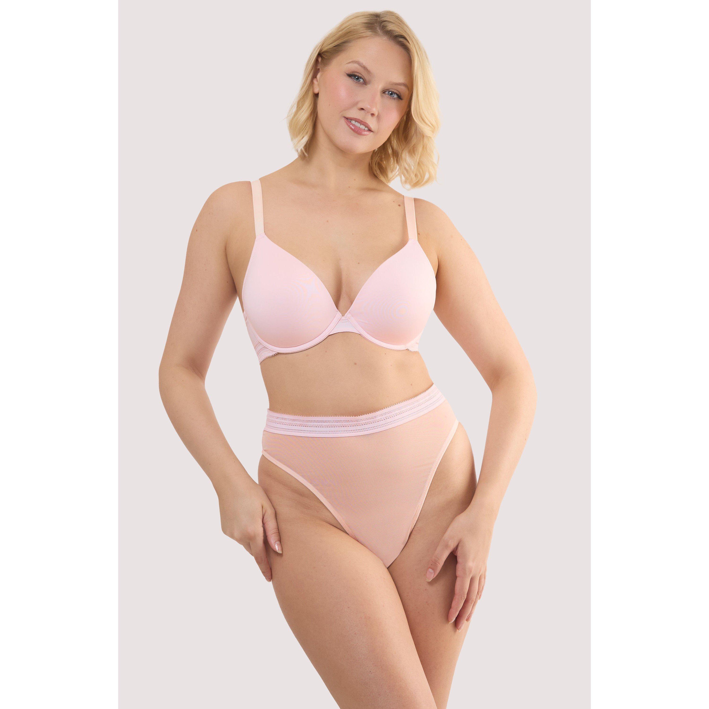 Pink - Playful Promises - Icon Blush Pink Microfiber Moulded Cup Bra - 4