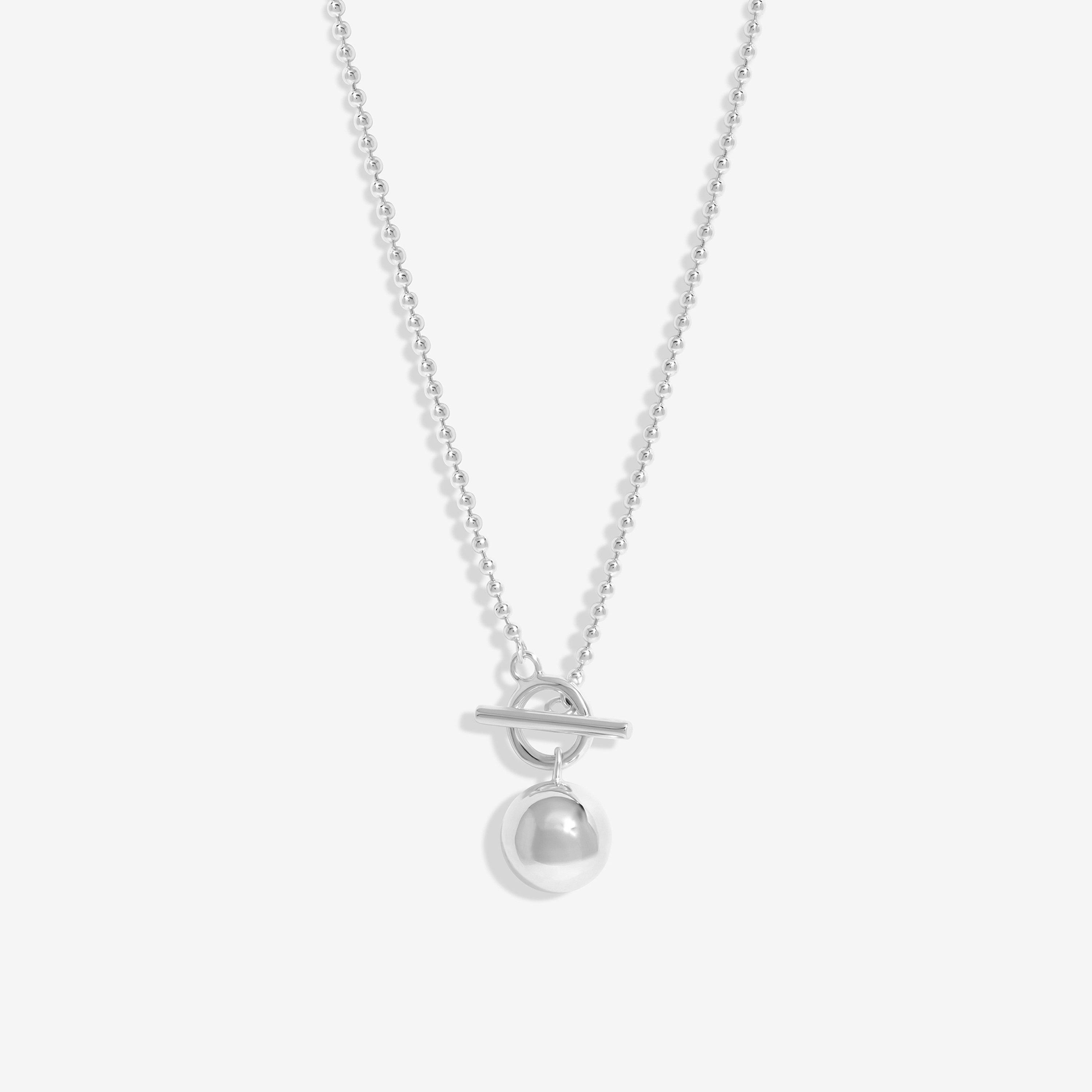 Silver - Simply Silver - Sterling Silver 925 Polished Orb Necklace - 1