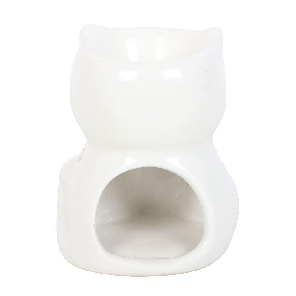 White - Something Different - White Happy Cat Oil Burner - 4
