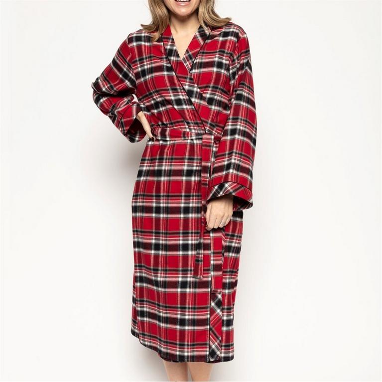 Vérification rouge - Cyberjammies - Windsor Super Cosy Check Dressing Gown - 1