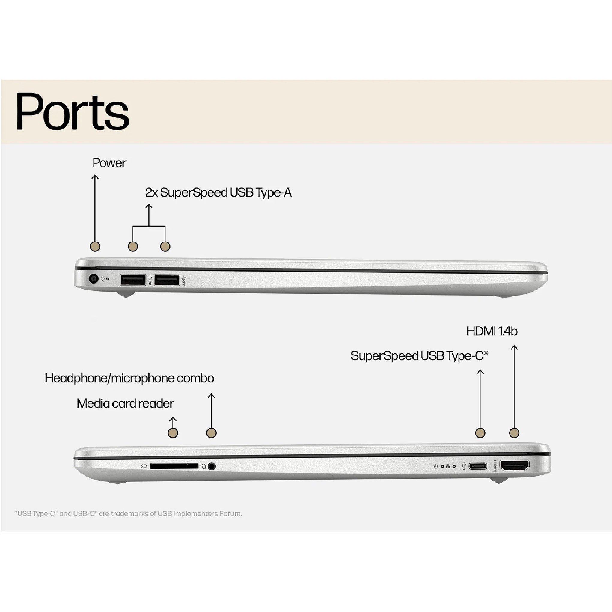Black - HP - HP 15s-fq0004na Laptop - Intel 4GB 128GB Win 11s - 4