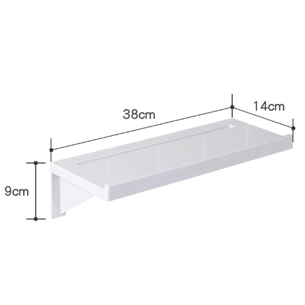 White - LIFE IDEAS - Self-Adhesive Shelf Waterproof Shower Rack - 9