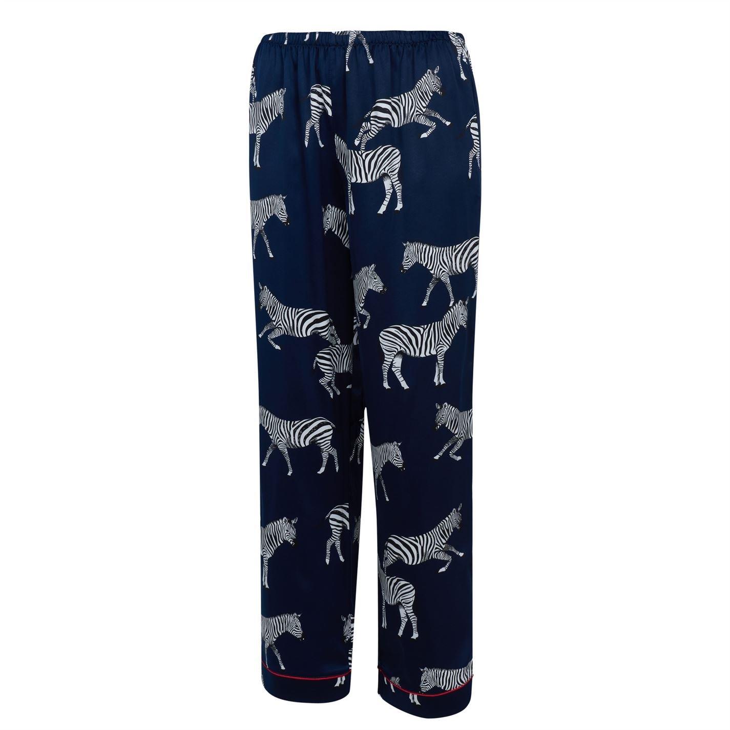 Zebra Navy - Chelsea Peers - Print Long Sleeve Pyjamas Set - 11