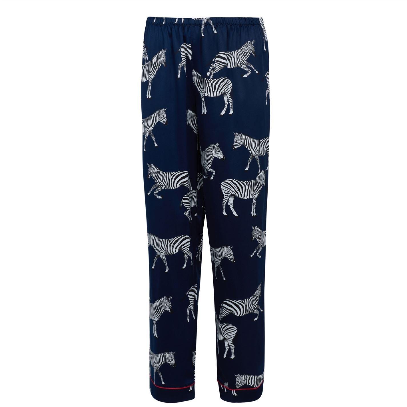 Zebra Navy - Chelsea Peers - Print Long Sleeve Pyjamas Set - 9
