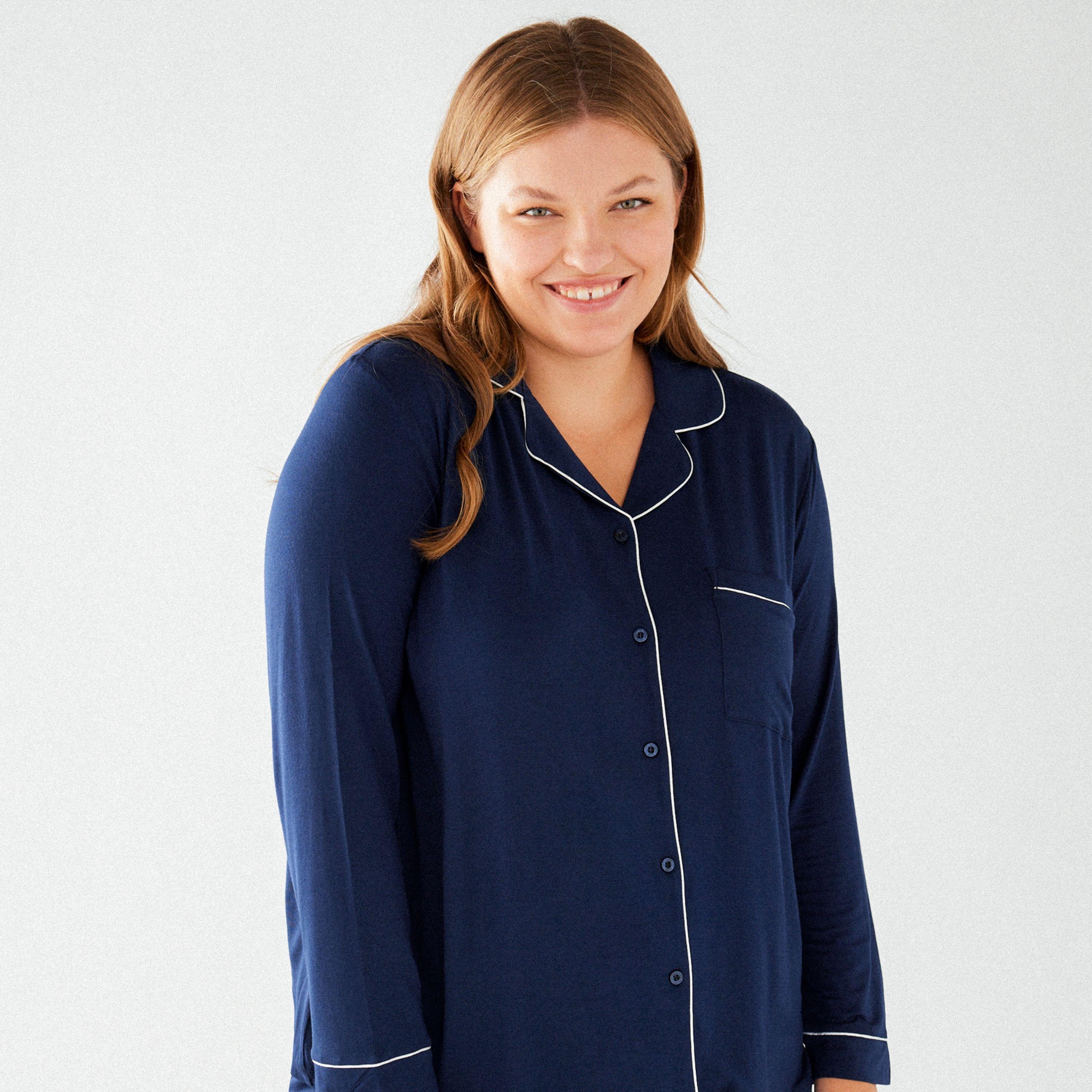 Blu navy - Chelsea Peers - Modal Button Up Pyjama Set - 3