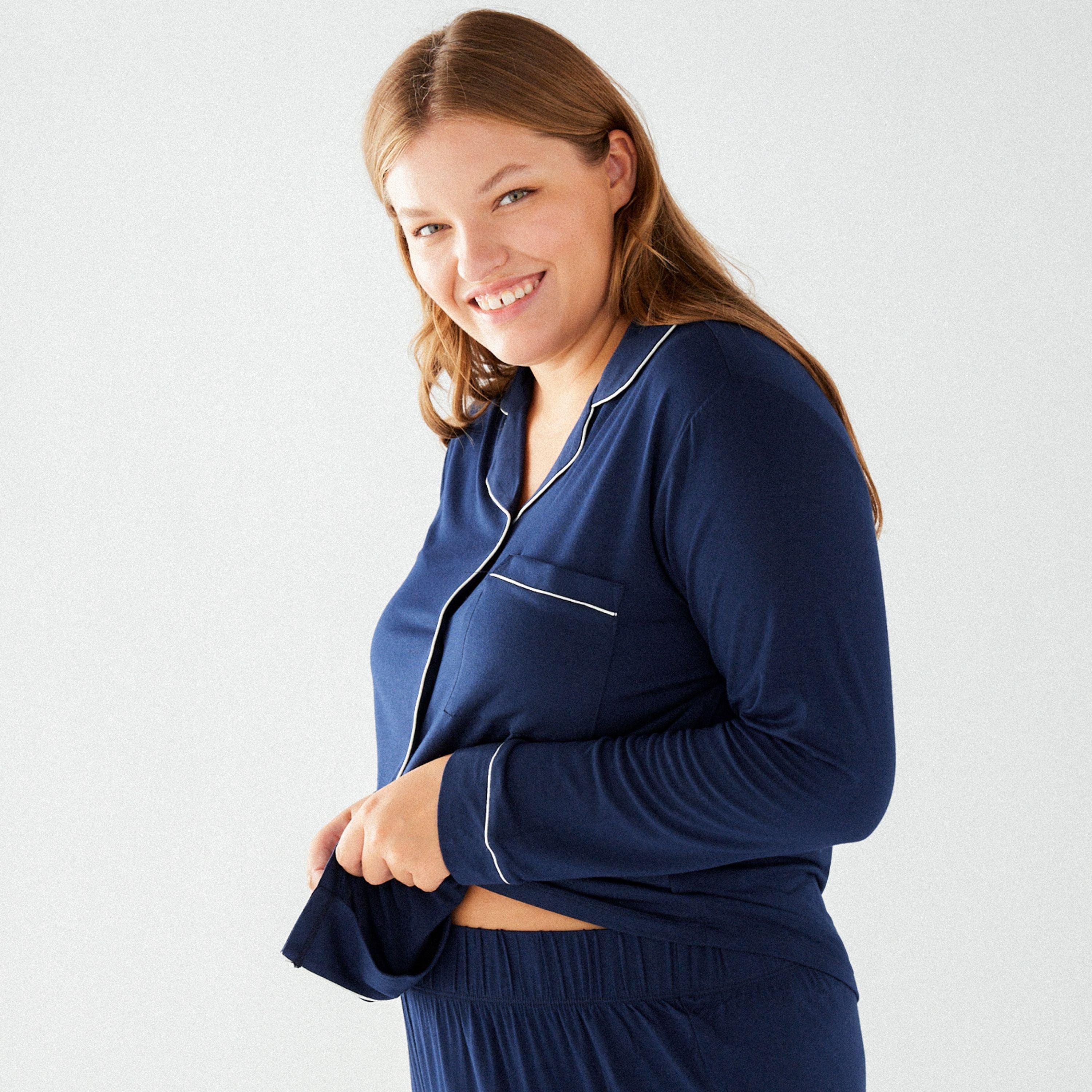 Blu navy - Chelsea Peers - Modal Button Up Pyjama Set - 5