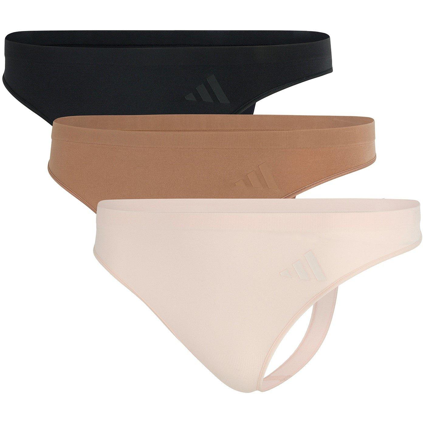 Adidas Women's Low Rise Thong 3Pk -  - 16 (XL)
