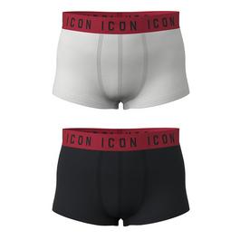 DSquared2 2 Pack Icon Boxers Juniors