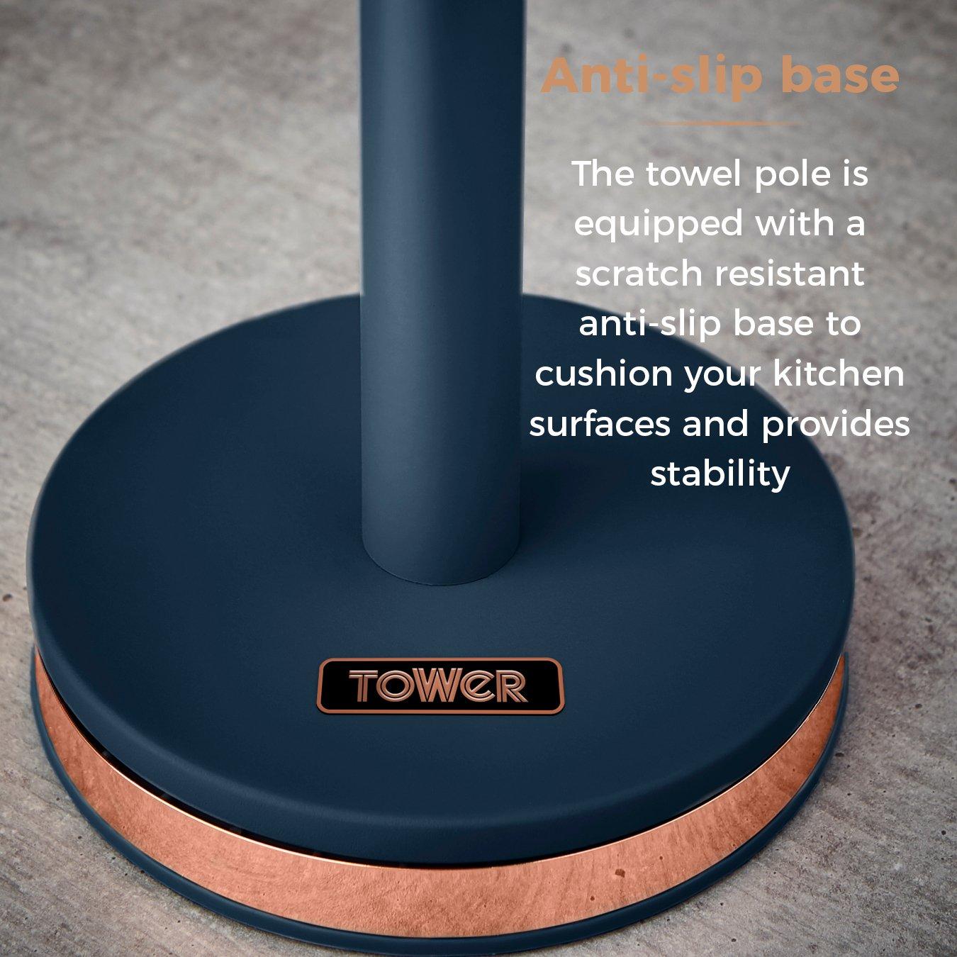 Midnight Blue - Tower - Cavaletto Towel Pole - 4