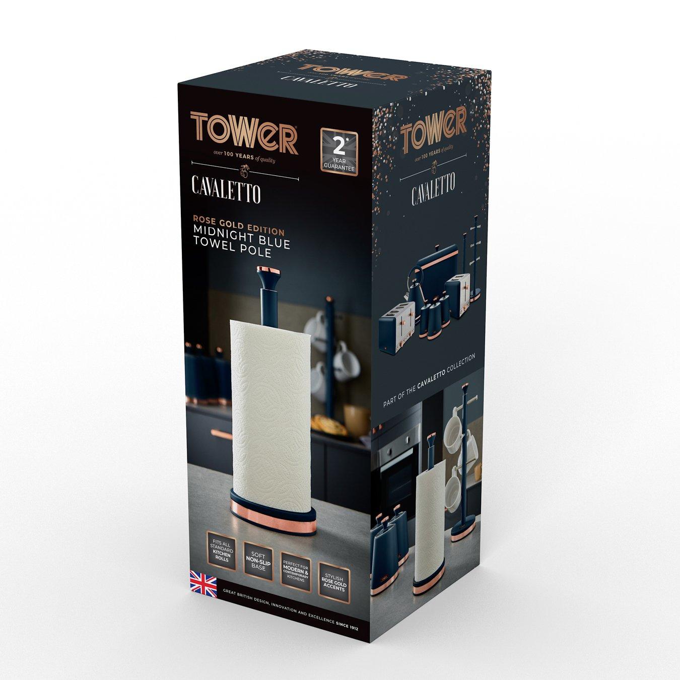 Midnight Blue - Tower - Cavaletto Towel Pole - 9