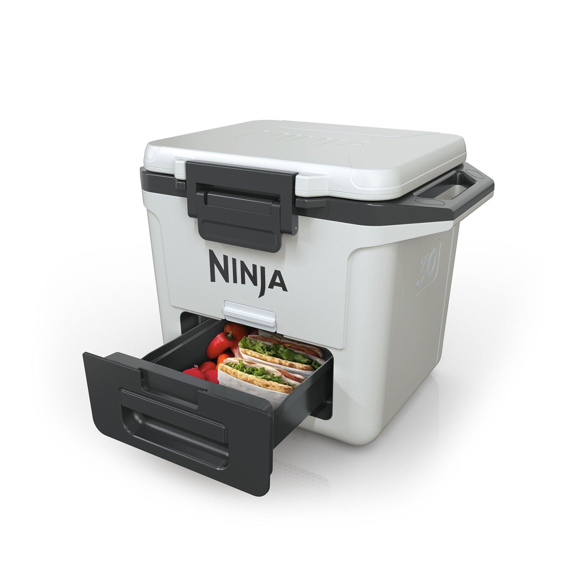 White - Ninja - FrostVault 30QT/28L Hard Cooler with Dry Zone - 12