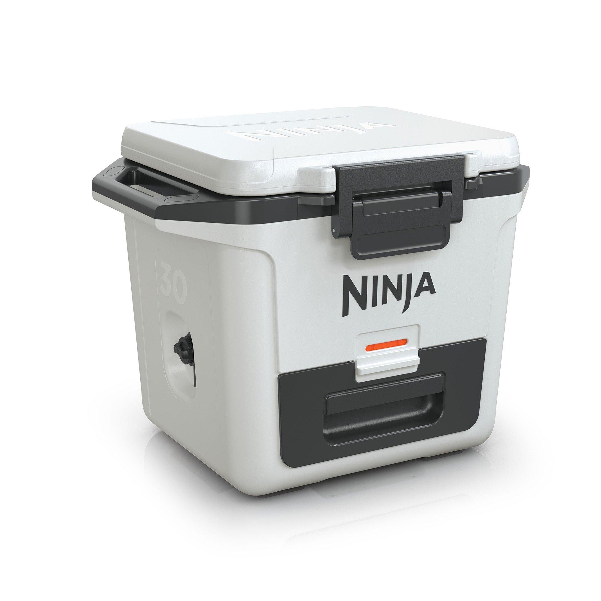 White - Ninja - FrostVault 30QT/28L Hard Cooler with Dry Zone - 14