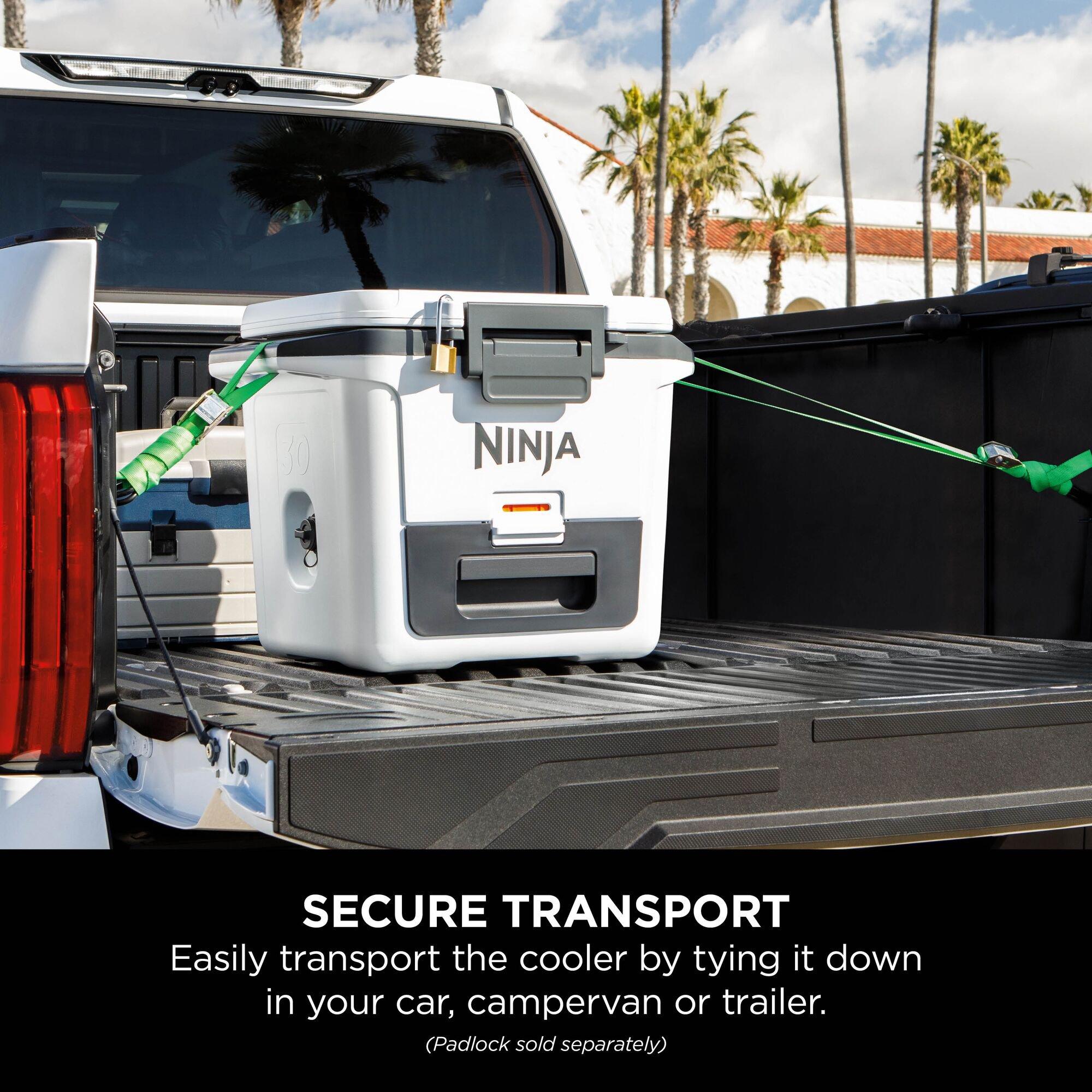 White - Ninja - FrostVault 30QT/28L Hard Cooler with Dry Zone - 4