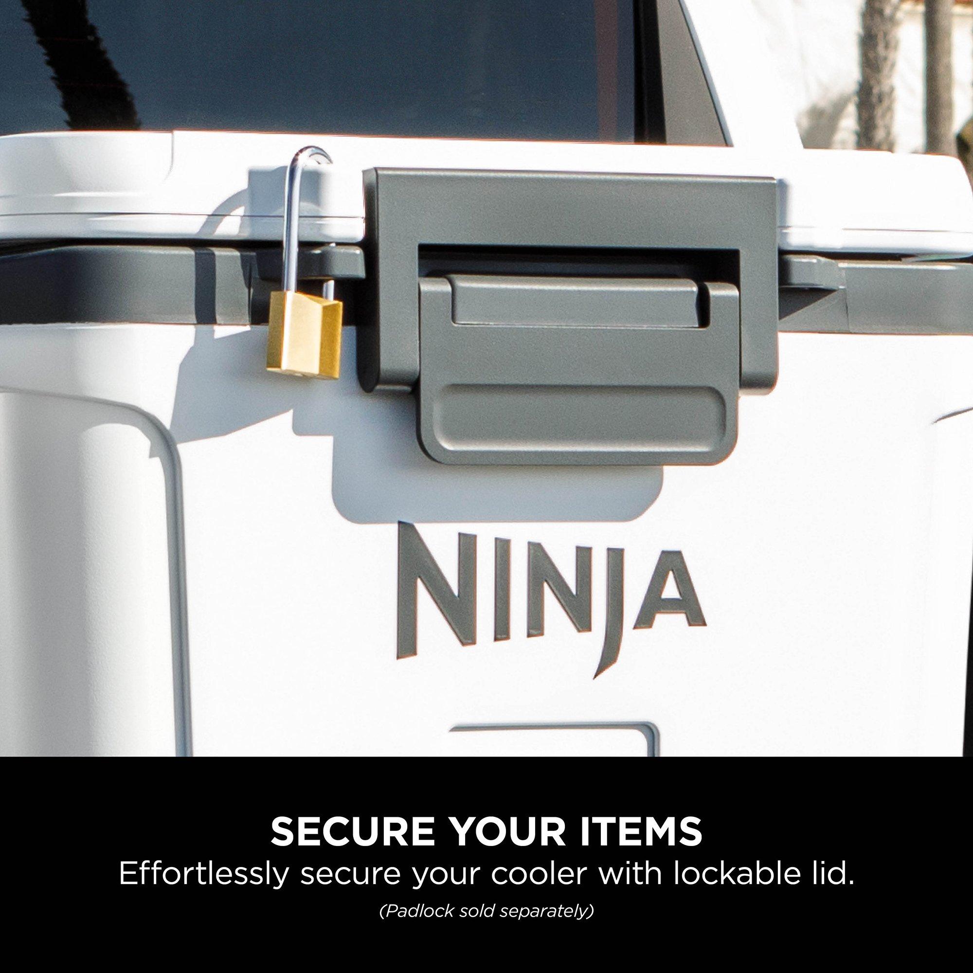 White - Ninja - FrostVault 30QT/28L Hard Cooler with Dry Zone - 10