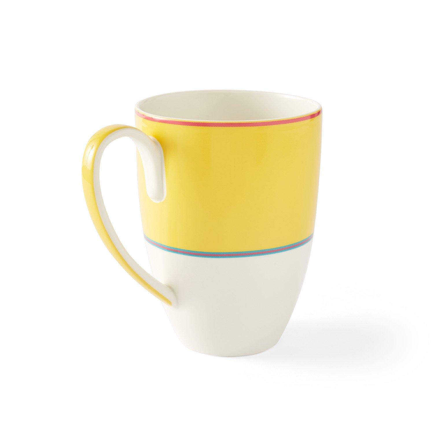 Yellow - Spode Kit Kemp - Kit Kemp Calypso 4  Yellow Mugs - 3