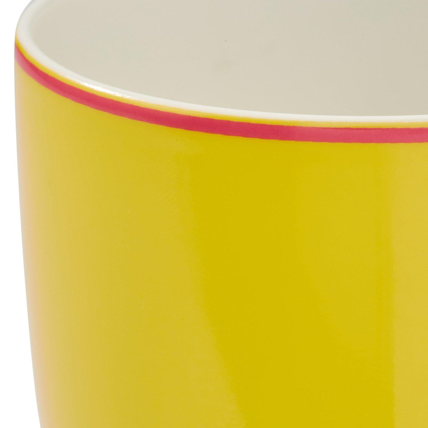 Yellow - Spode Kit Kemp - Kit Kemp Calypso 4  Yellow Mugs - 4