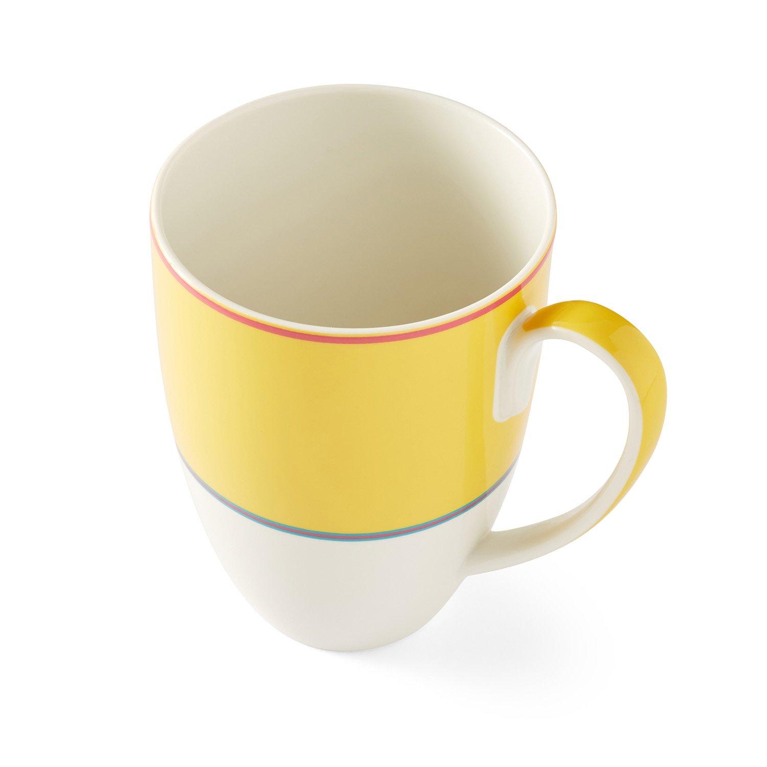 Yellow - Spode Kit Kemp - Kit Kemp Calypso 4  Yellow Mugs - 5