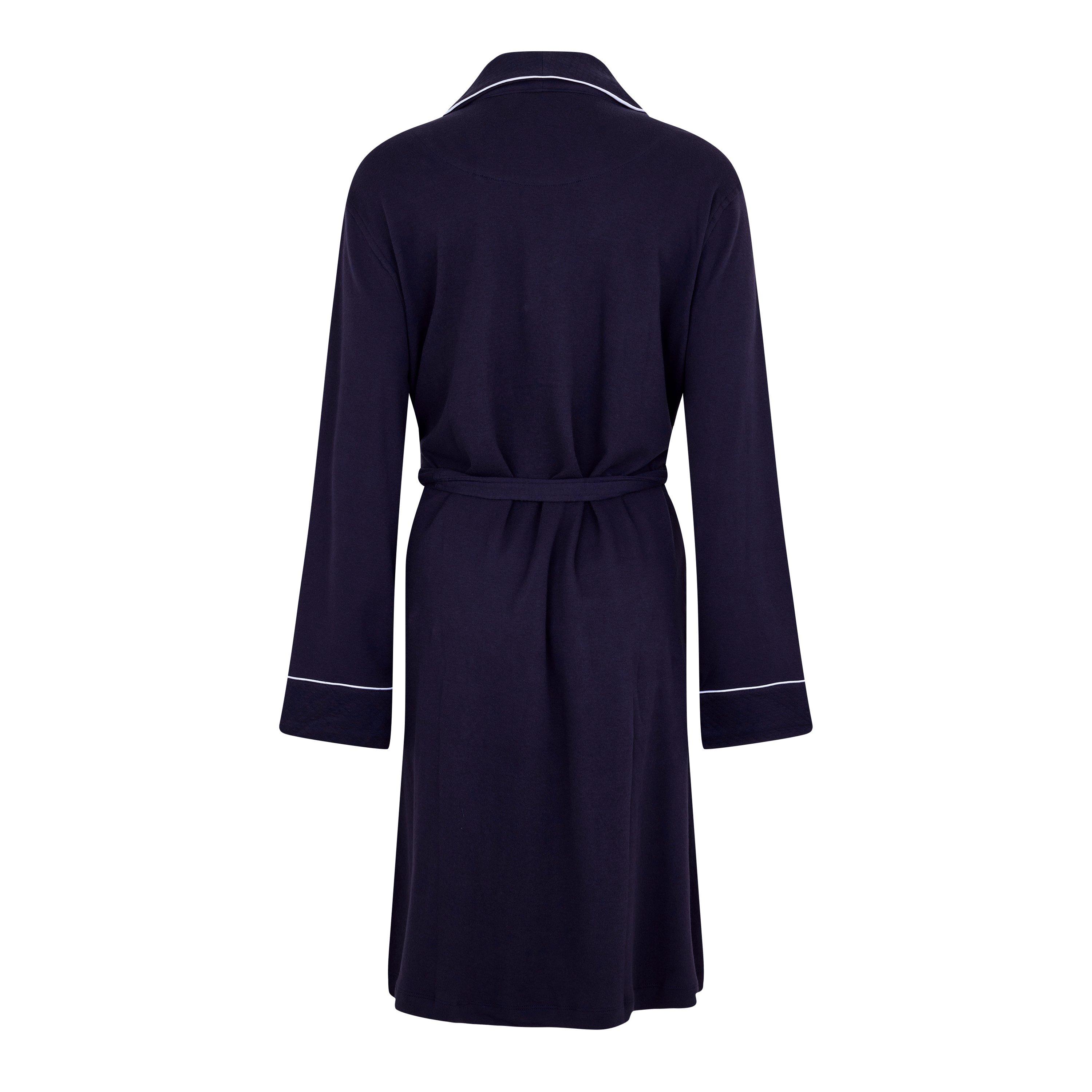 Navy 410 - Lauren by Ralph Lauren - Women's Quilted Dressing Gown - 2