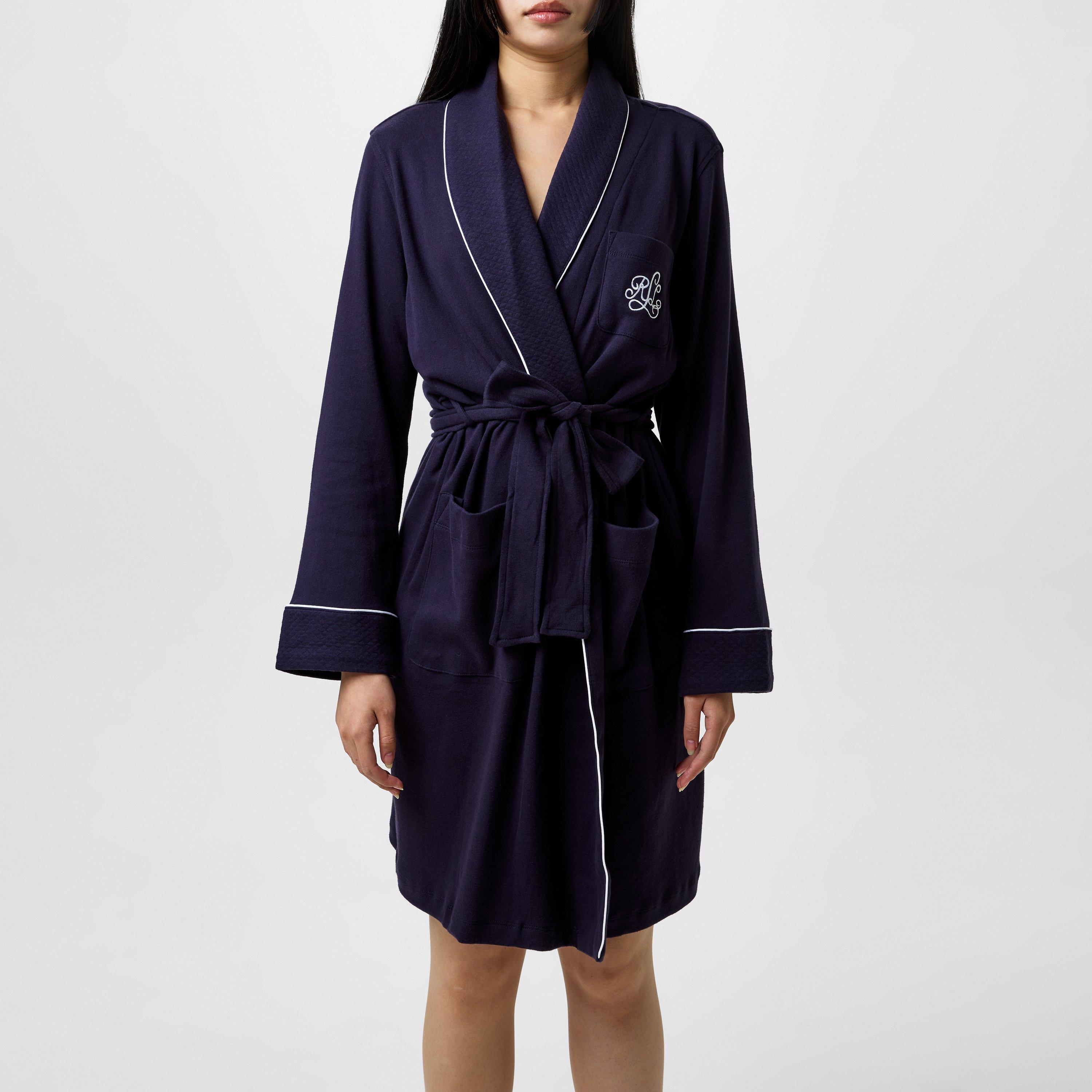 Navy 410 - Lauren by Ralph Lauren - Women's Quilted Dressing Gown - 3