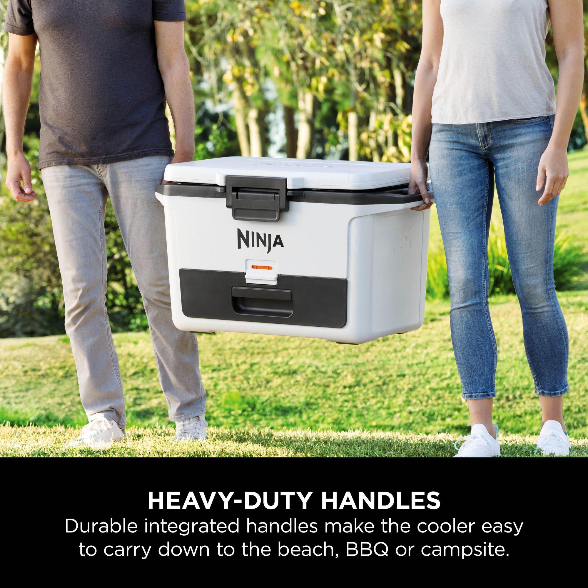 White - Ninja - FrostVault 50QT/47L Hard Cooler with Dry Zone - 5