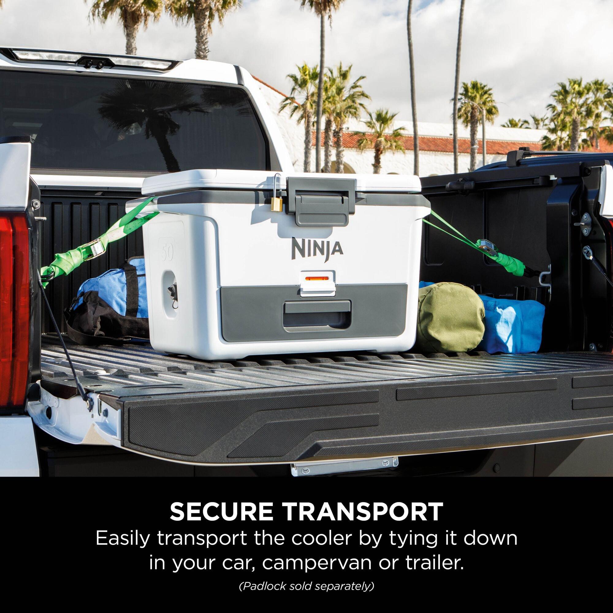 White - Ninja - FrostVault 50QT/47L Hard Cooler with Dry Zone - 8