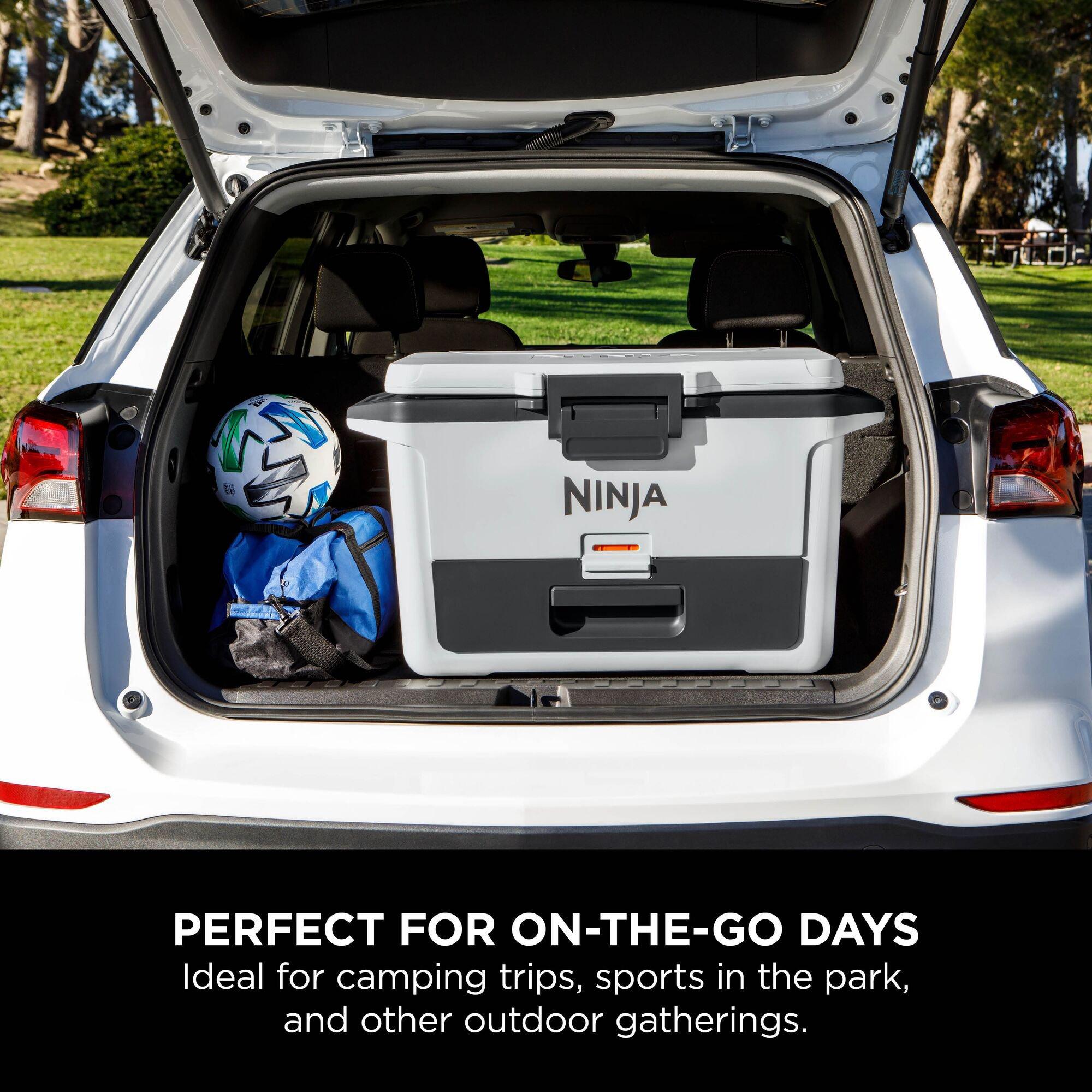 White - Ninja - FrostVault 50QT/47L Hard Cooler with Dry Zone - 9