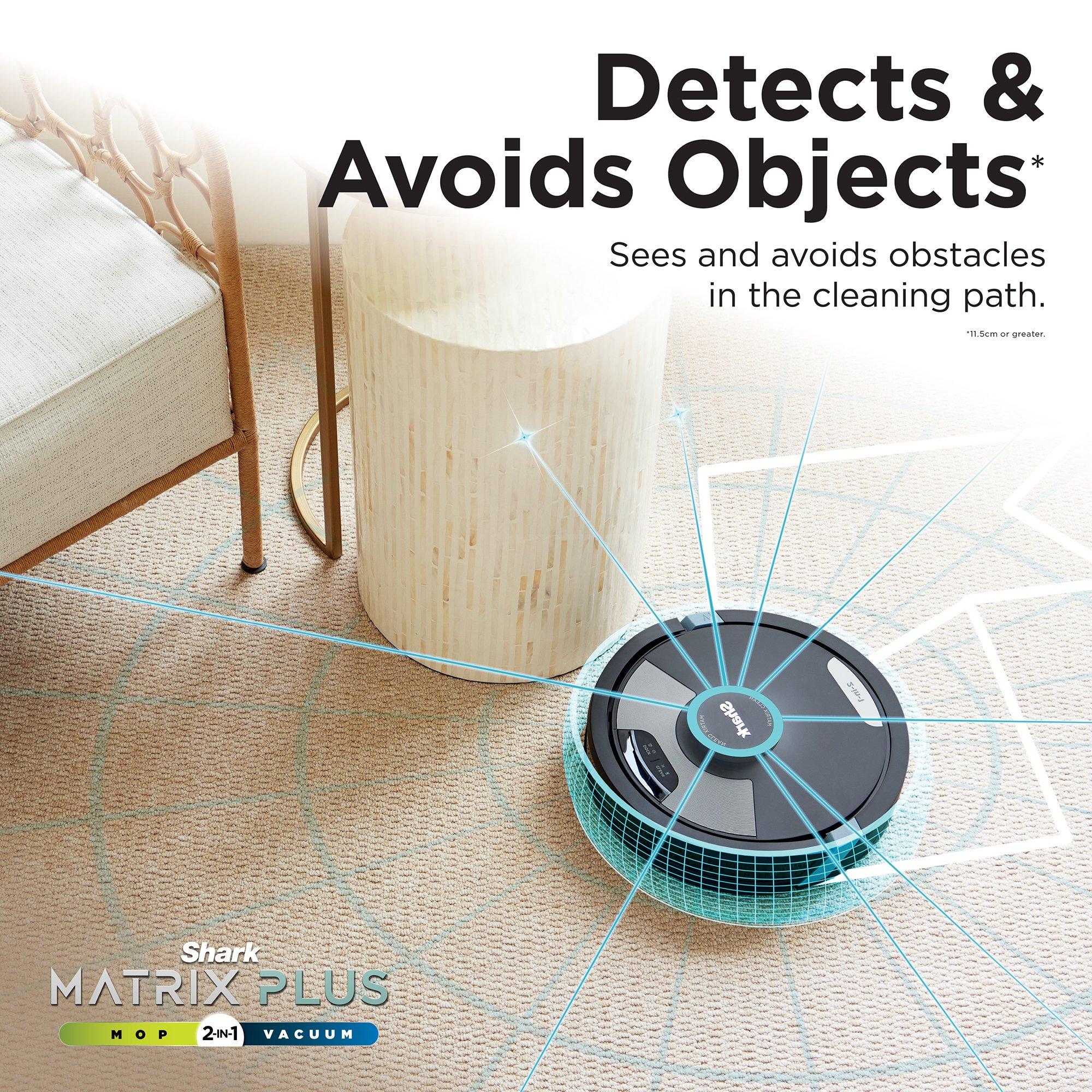 Black - Shark - Matrix Plus 2-in-1 Self-Empty Robot Vacuum & Mop - 8