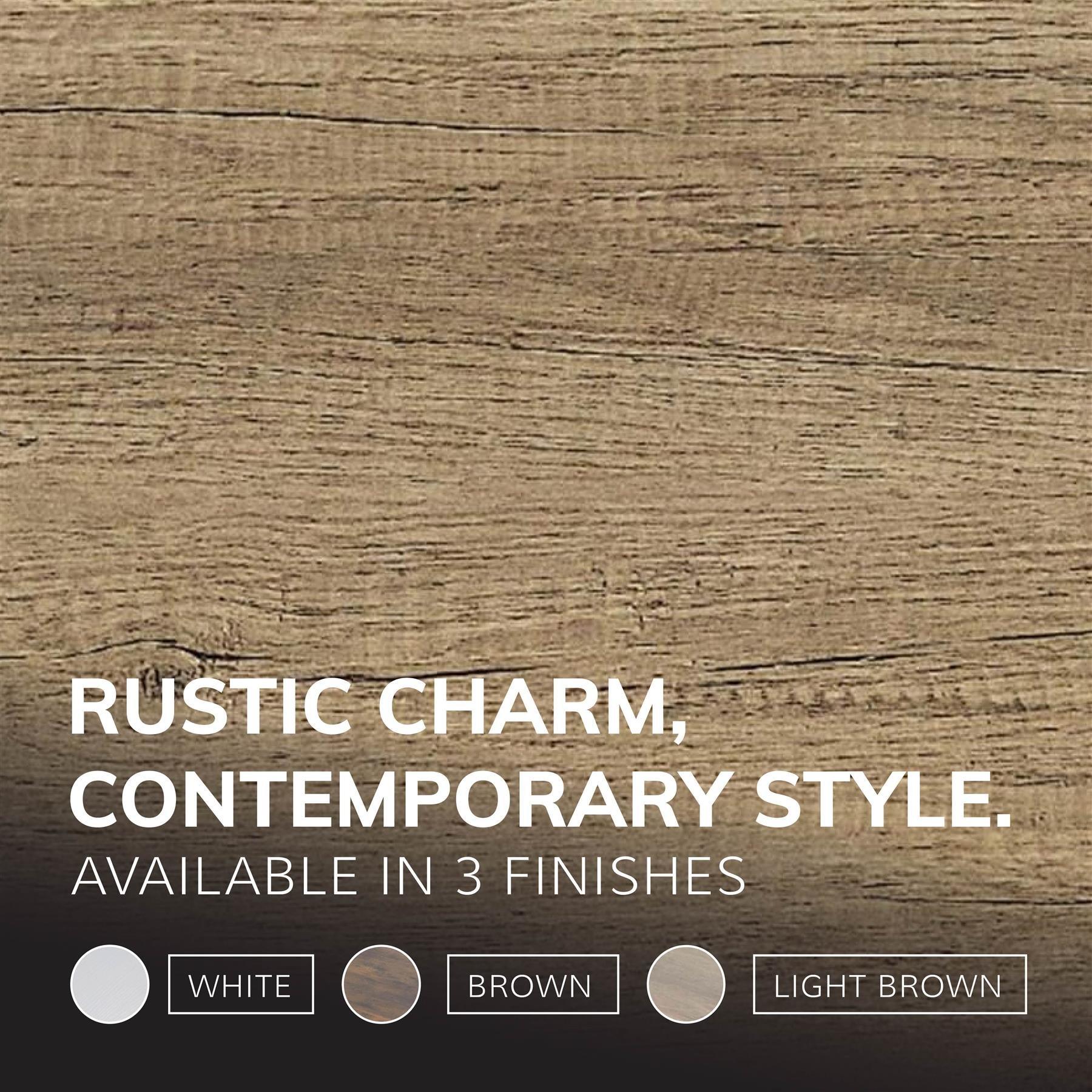 Grey - House of Home - Large Rustic Light wood top Black coated metal - 5