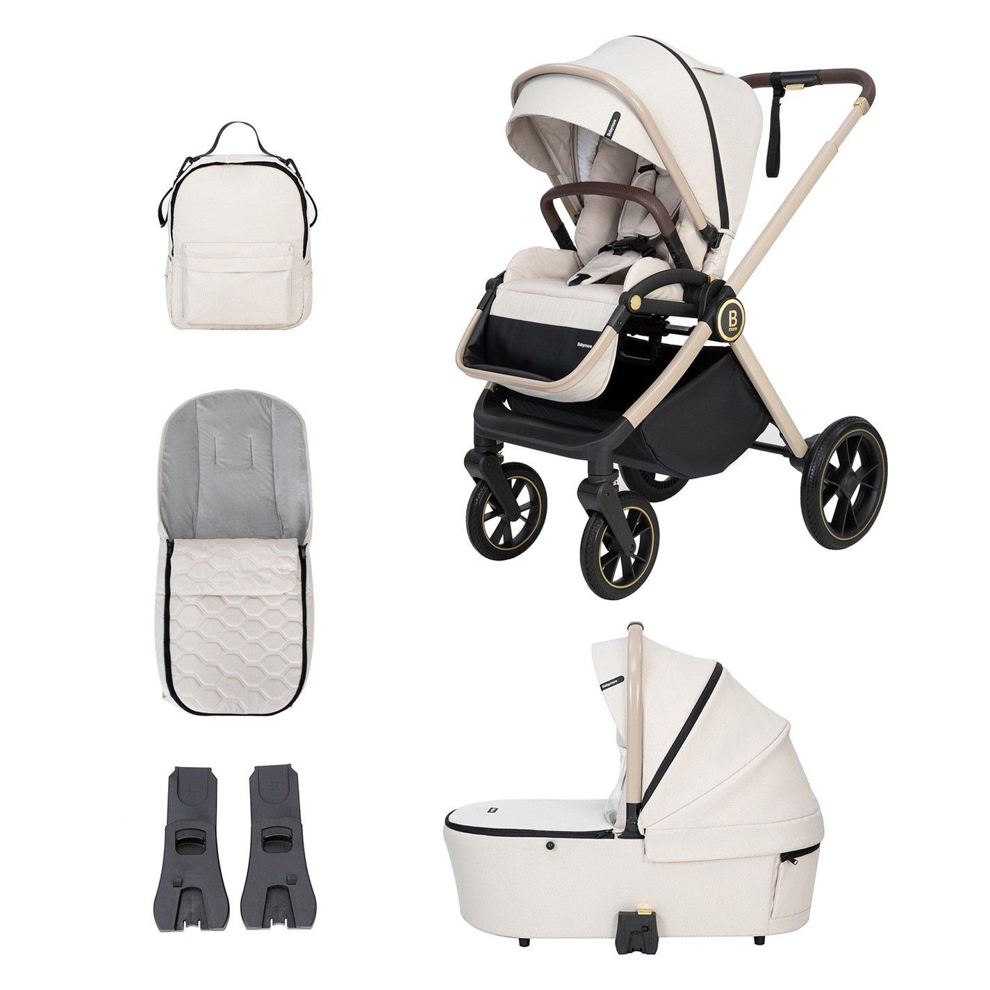 Babymore  Newborn Kai Pram Pushchair - Sandstone - 60x84x103