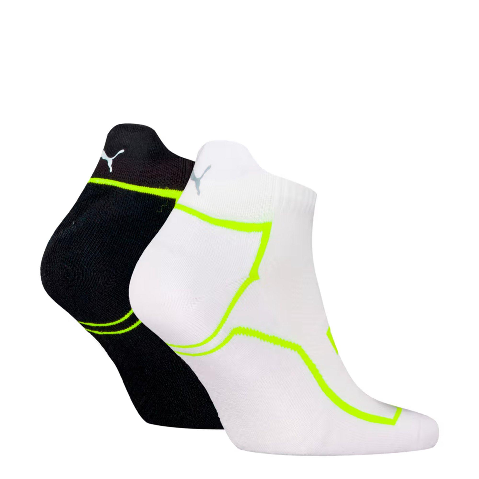 White/Black - Puma - Sneaker Run 2 Pack Trainer Socks - 2