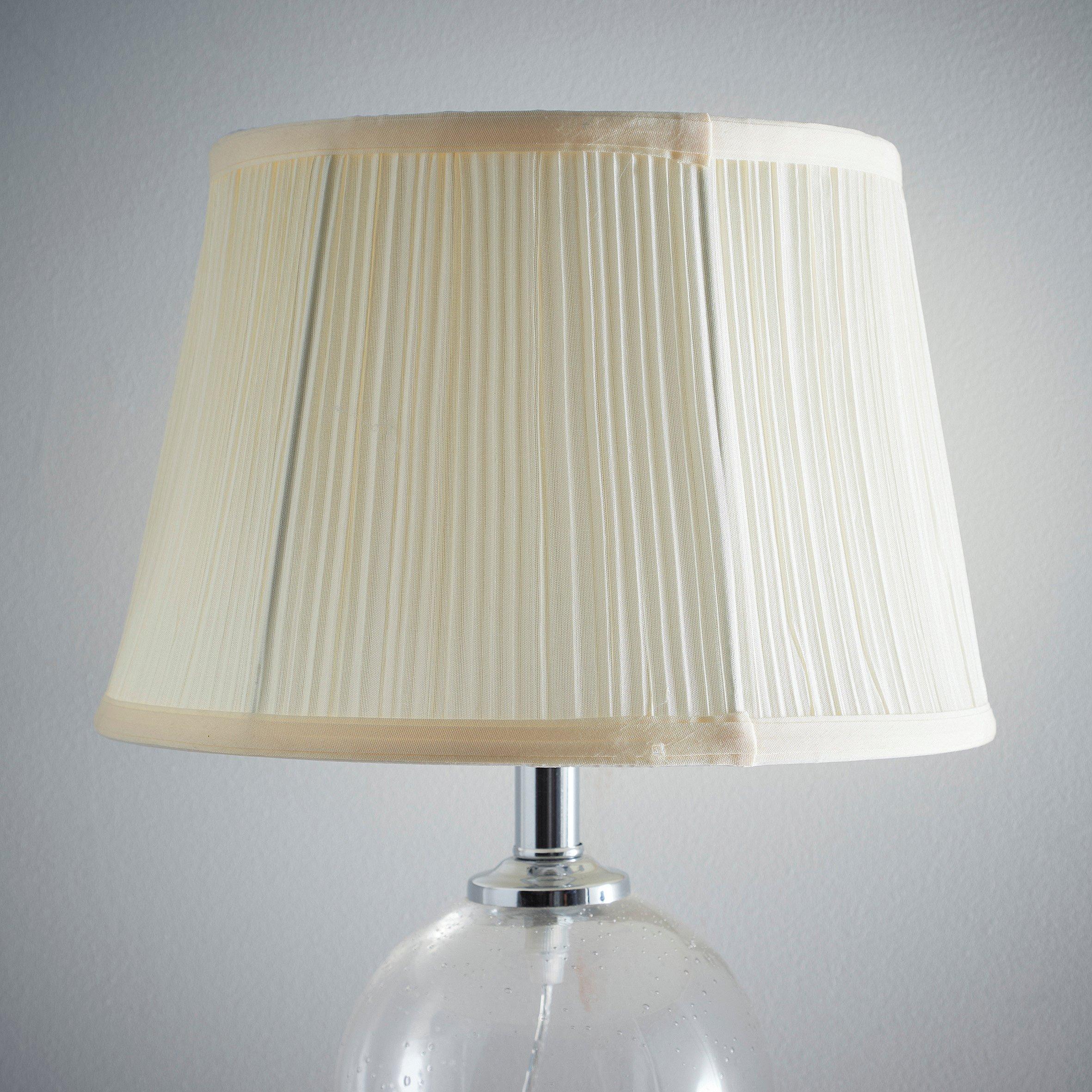 K Living  Mushroom Pleated Ceiling Table Lamp Shade Cream - Medium