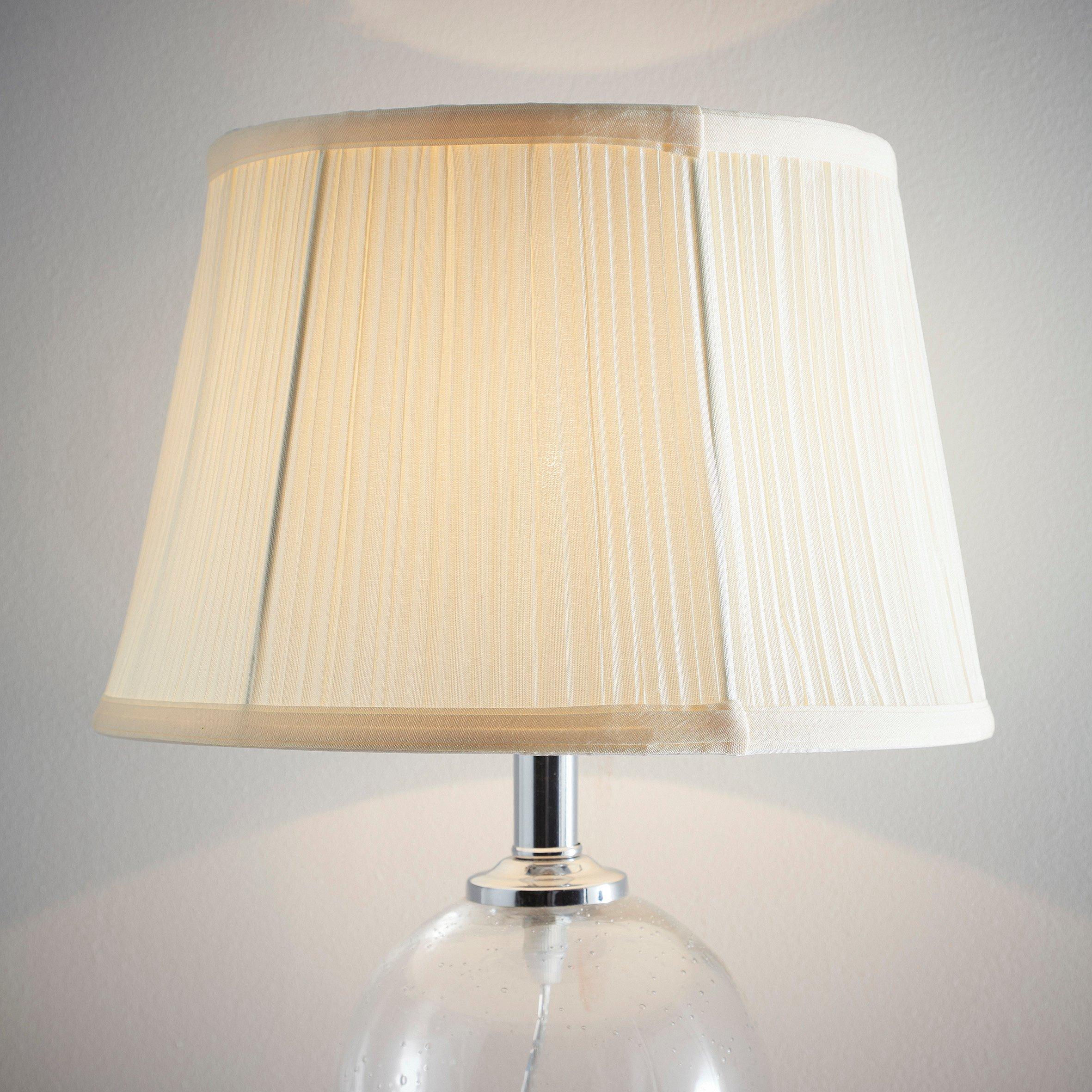 Cream - K Living - Cream Mushroom Pleated Ceiling Table Lamp Shade - 2