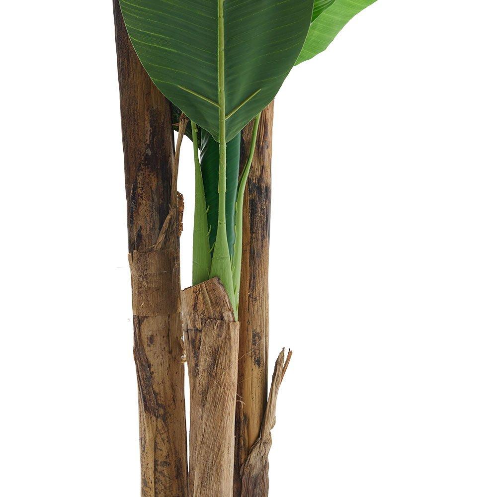 Green Black - LIFE IDEAS - 180cm Artificial Plant Fake Banana Tree in Pot - 4
