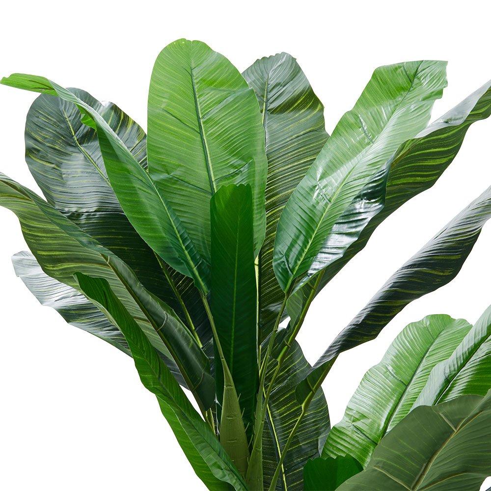 Green Black - LIFE IDEAS - 180cm Artificial Plant Fake Banana Tree in Pot - 5