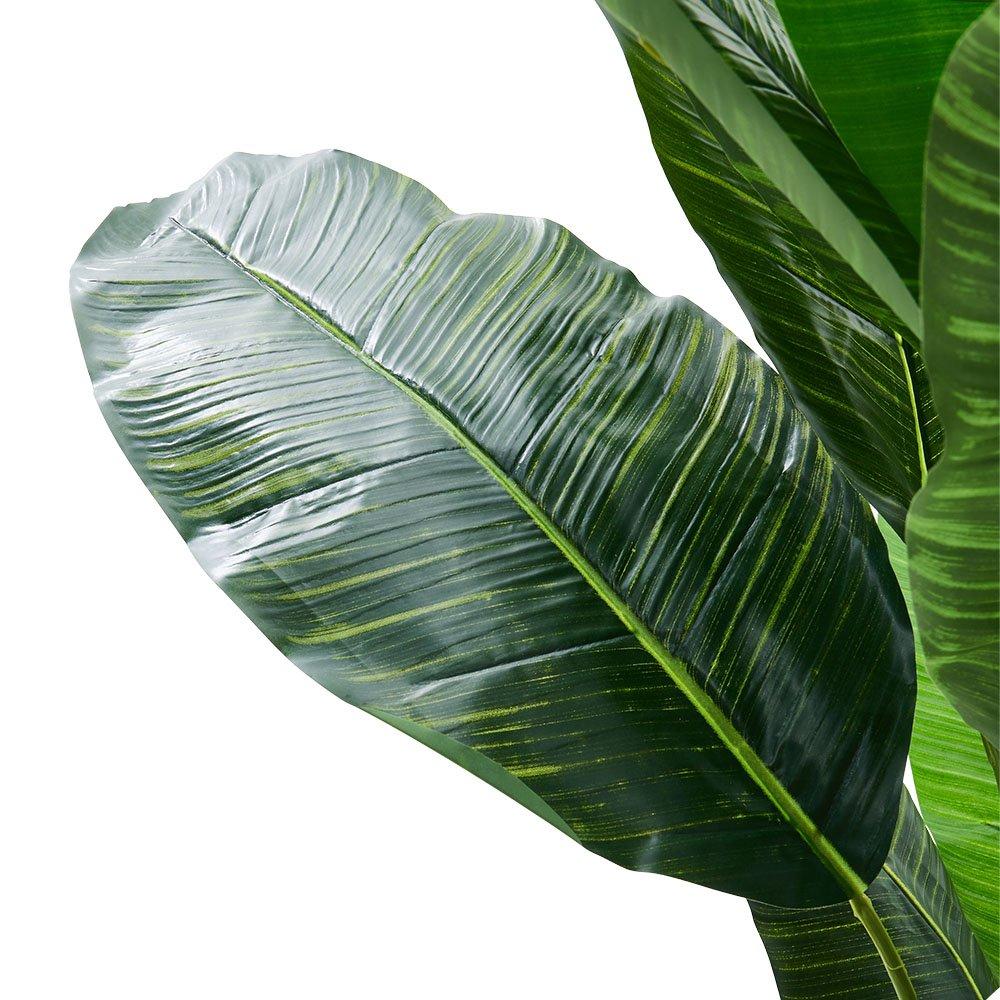 Green Black - LIFE IDEAS - 180cm Artificial Plant Fake Banana Tree in Pot - 6