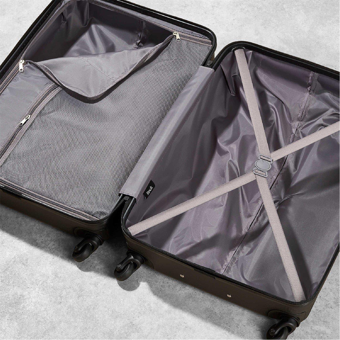 Black - Rock - Rock Seattle Suitcase Black - 4