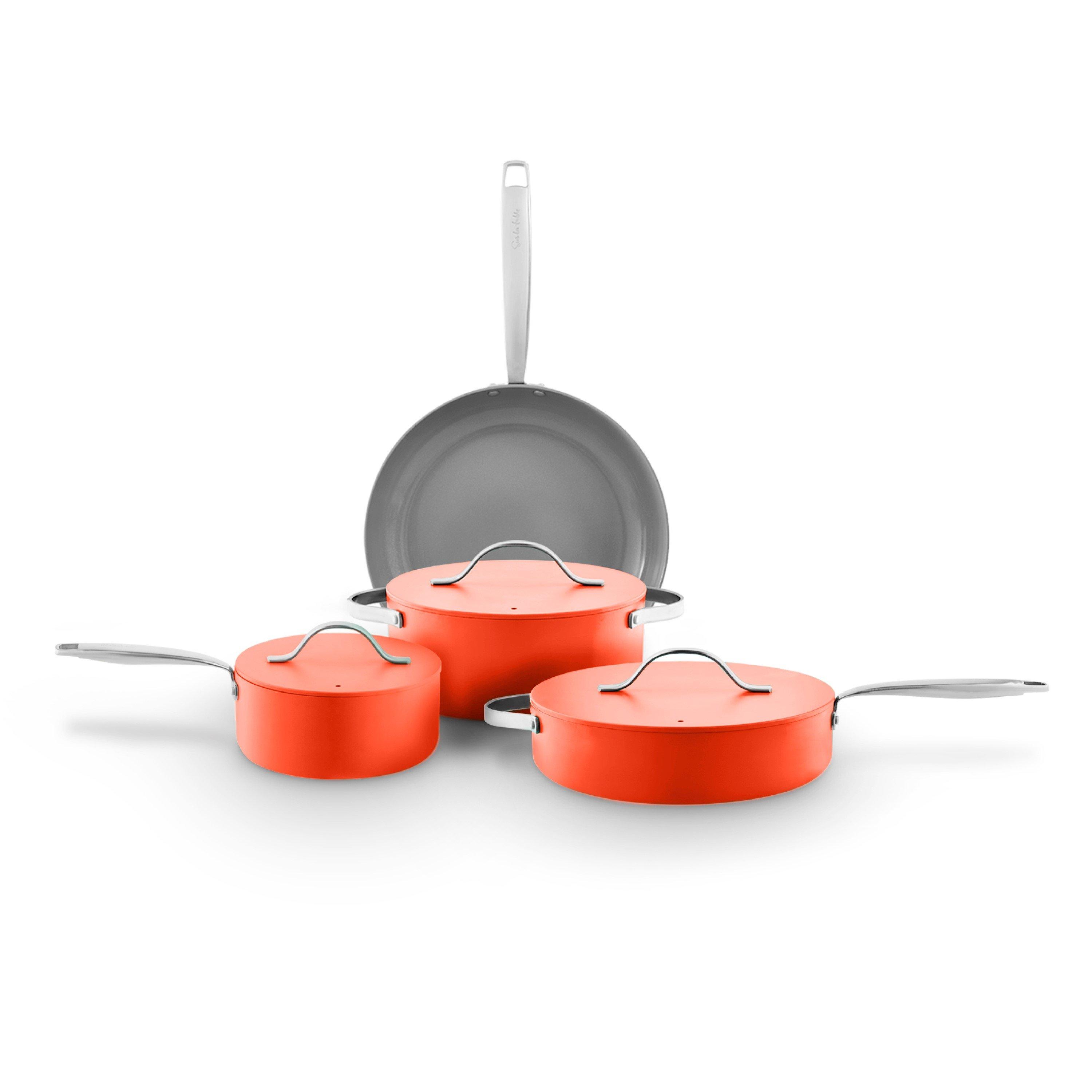 Surlatable  Colour Me Happy 4 Piece Cookware Set - Orange - Medium