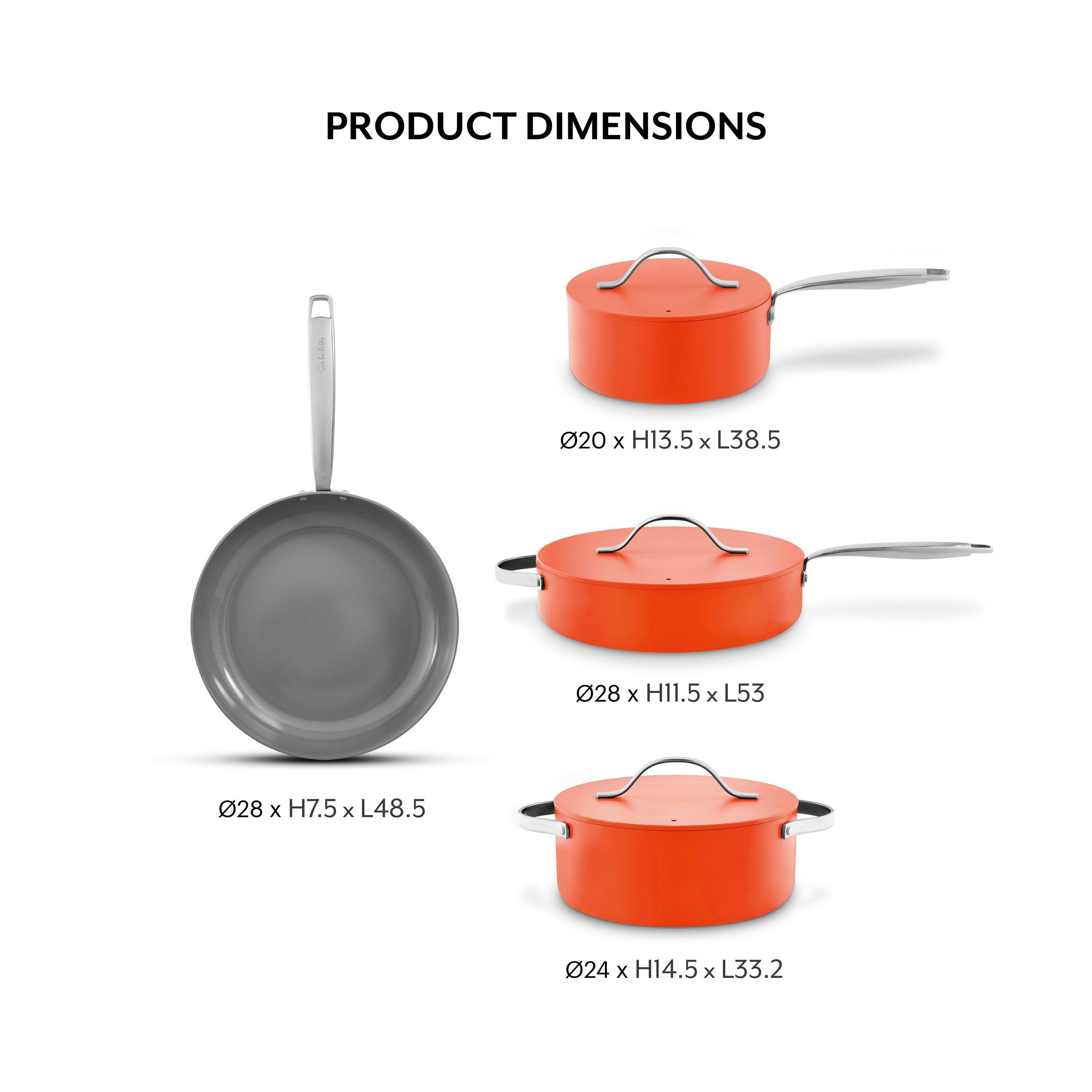 Orange - SURLATABLE - Colour Me Happy 4 Piece Cookware Set - 6