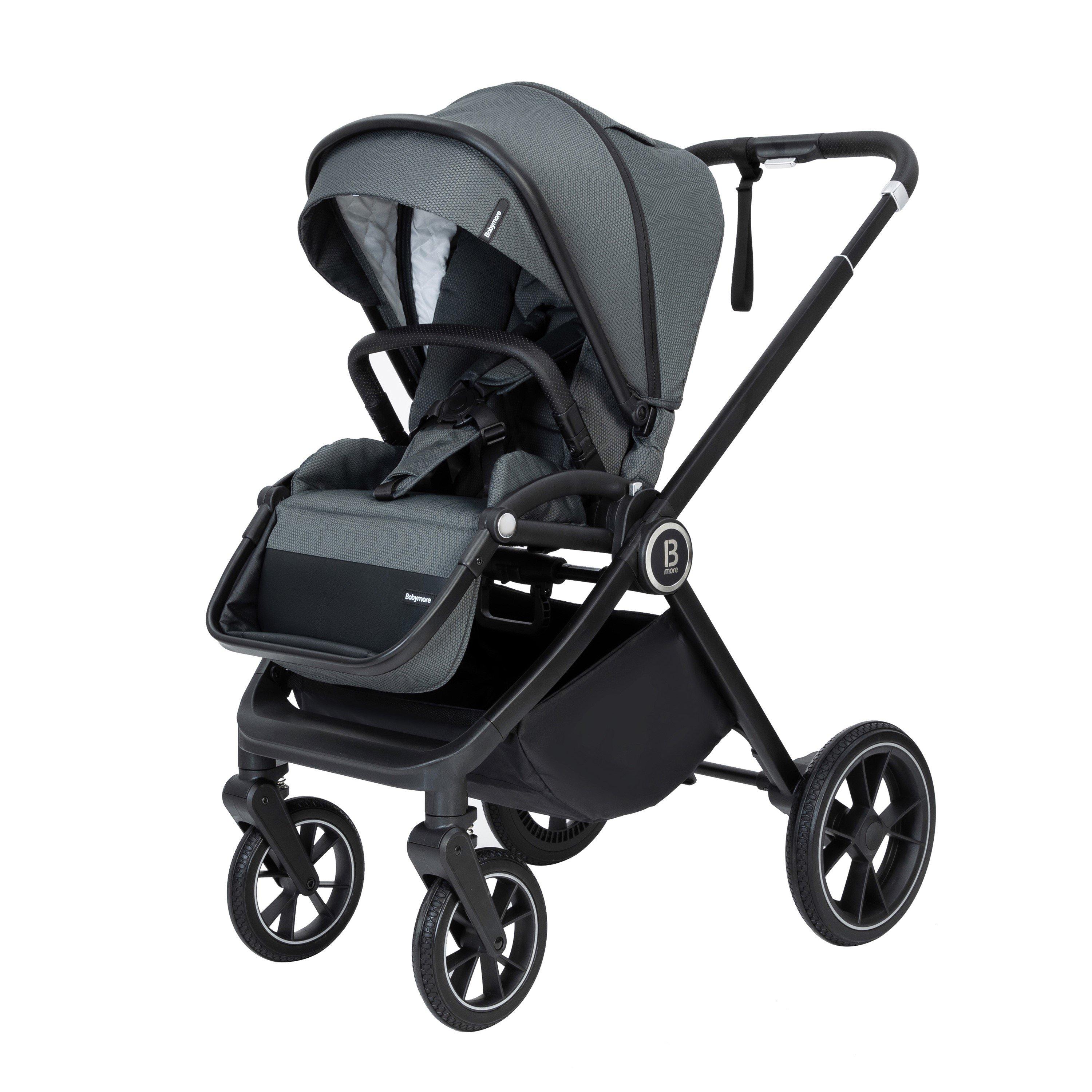 Forest Grey - Babymore - Babymore Kai Pram Pushchair - Forest Grey - 5