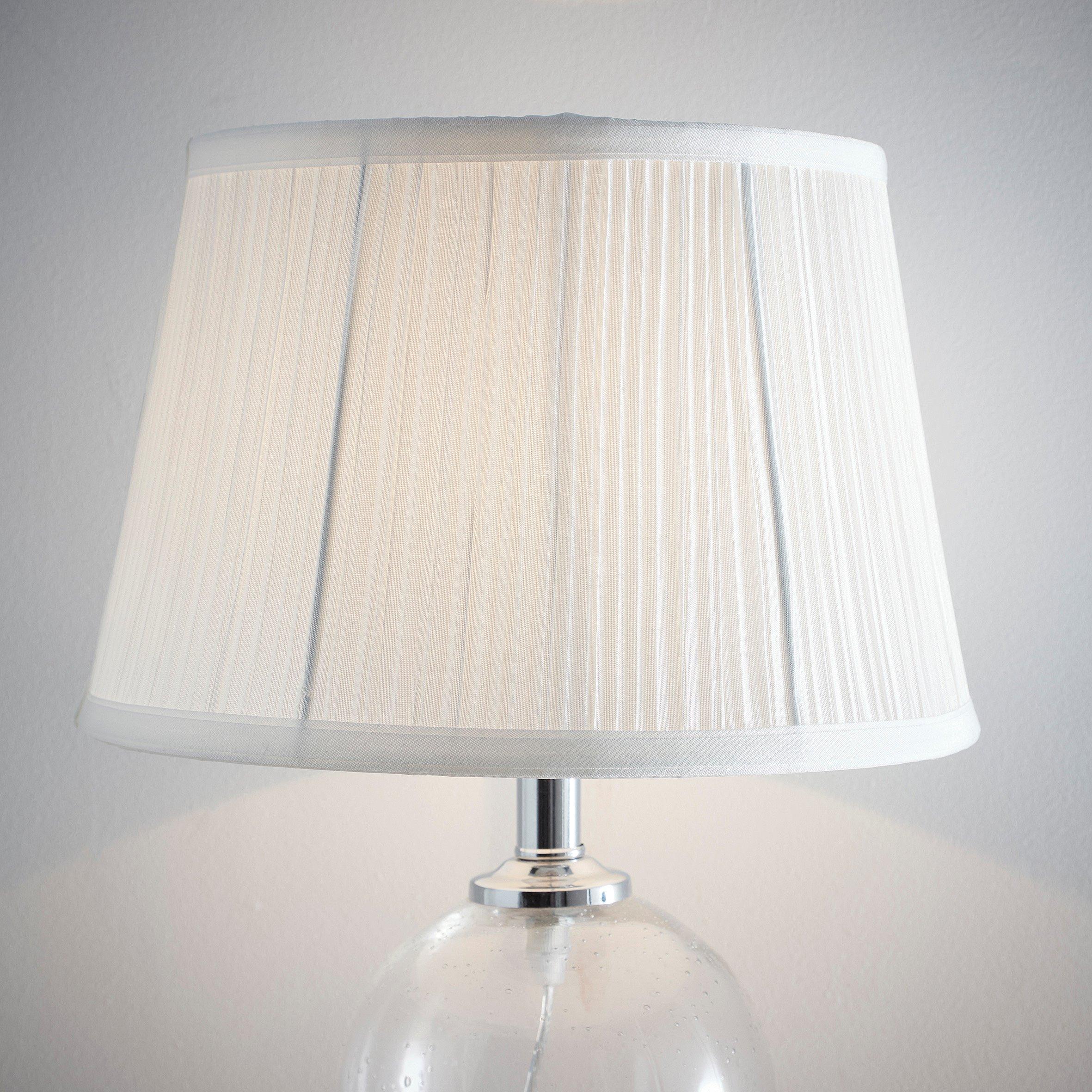 White - K Living - White Mushroom Pleated Ceiling Table Lamp Shade - 2