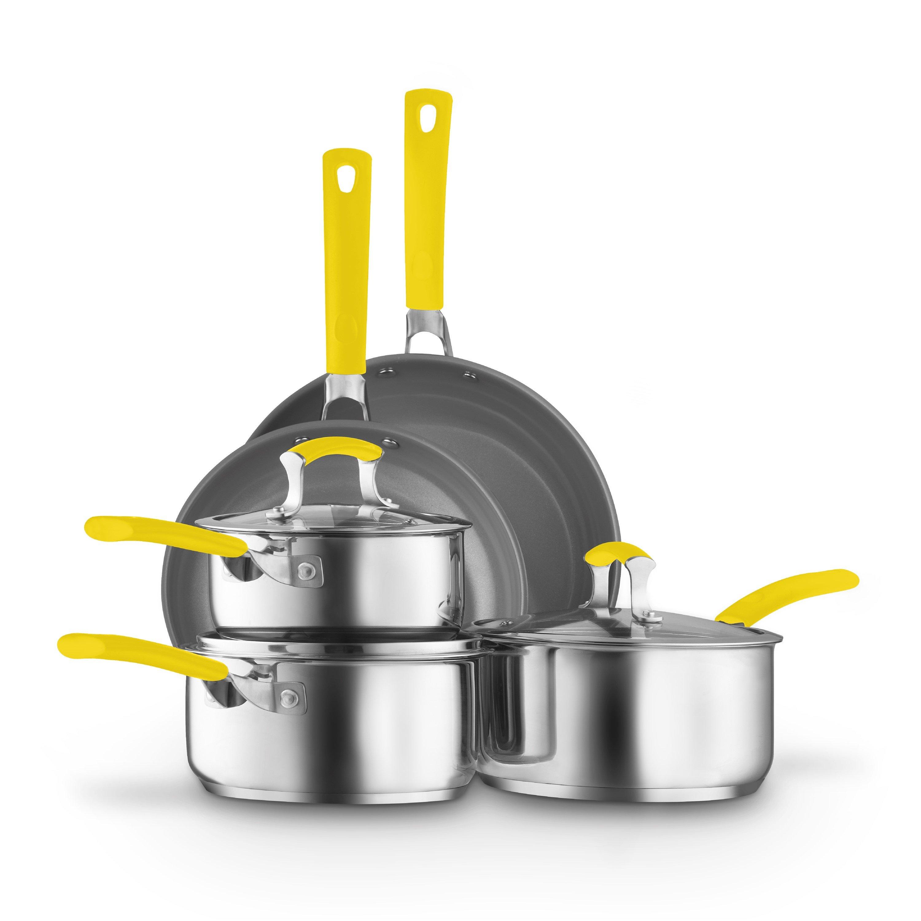 Surlatable  Colour Me Happy 5 Piece Cookware Set - Yellow - Medium