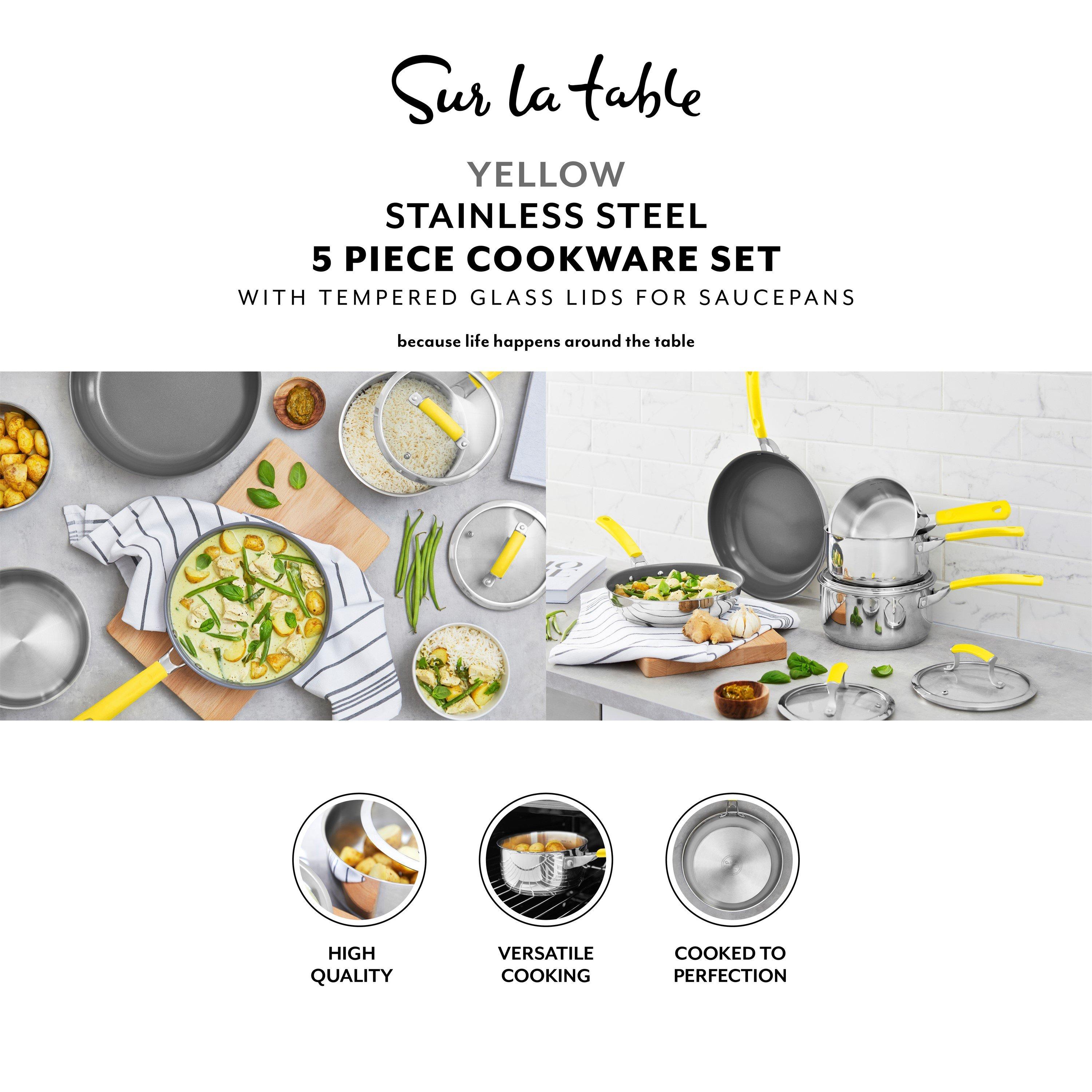 Yellow - SURLATABLE - Colour Me Happy 5 Piece Cookware Set - 2