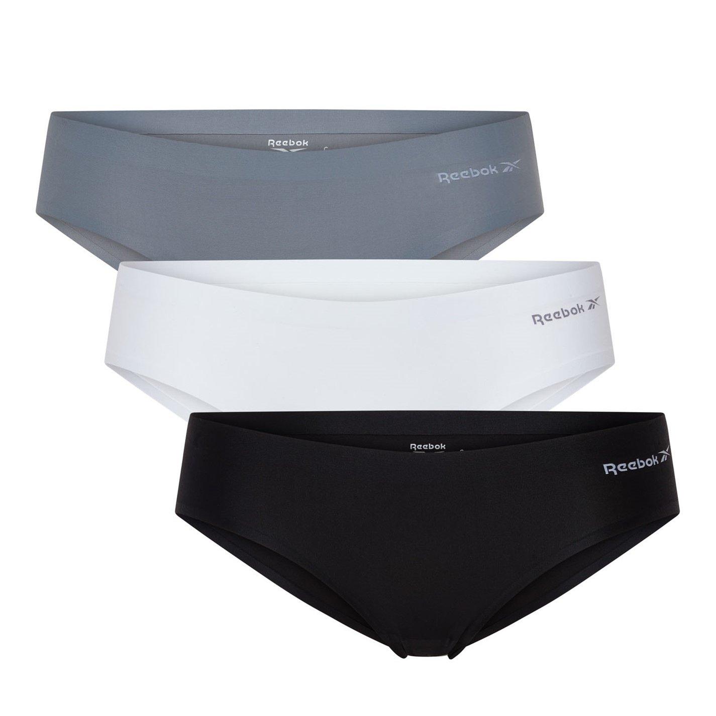 Blk/Wht/Gry - Reebok - 3 Pack Womens Briefs Suki - 1