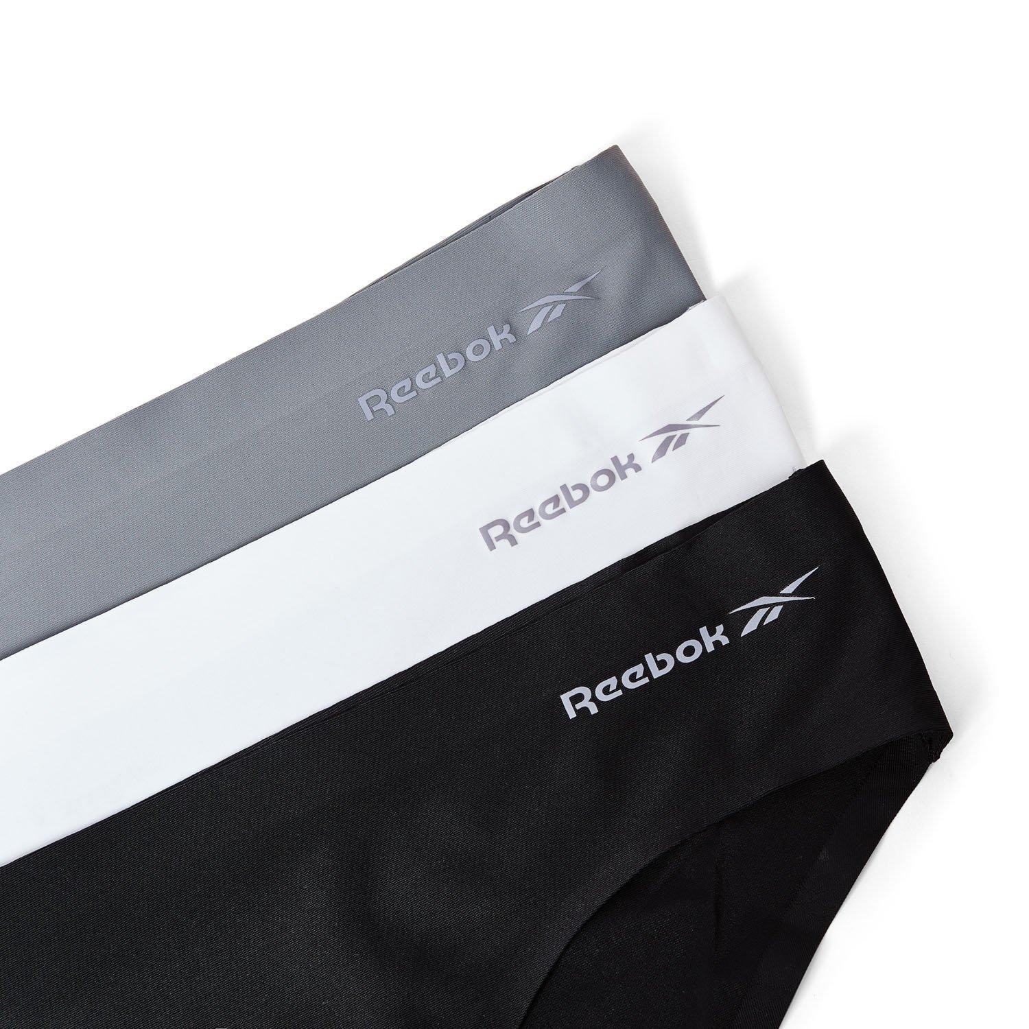 Blk/Wht/Gry - Reebok - 3 Pack Womens Briefs Suki - 8