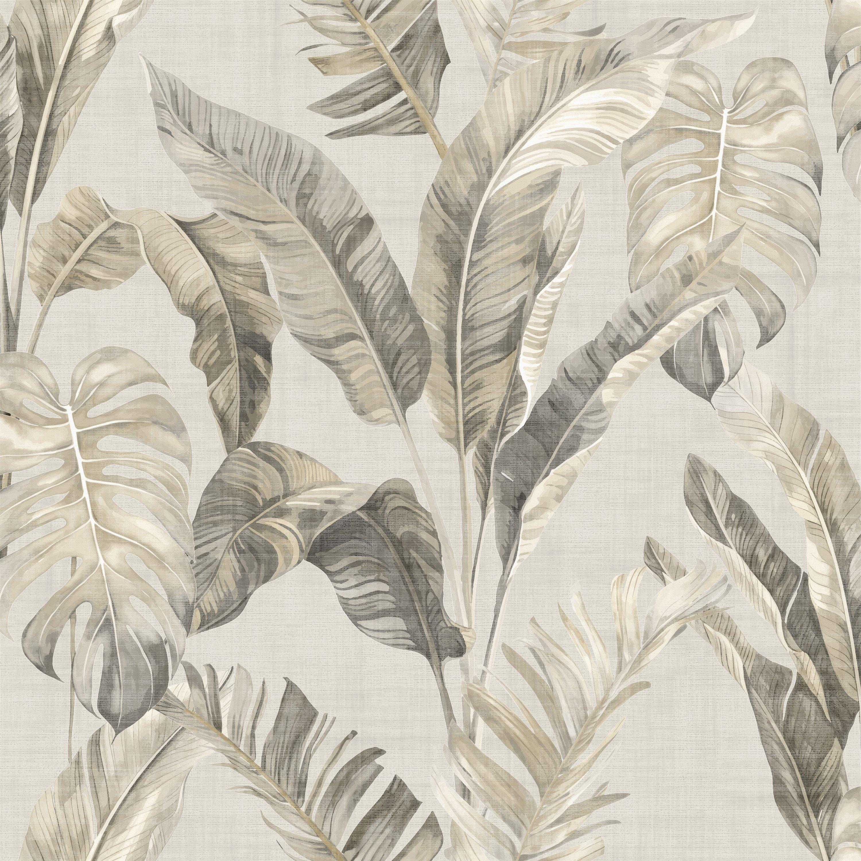 Neutral - Arthouse - Palm Springs Taupe Wallpaper - 1