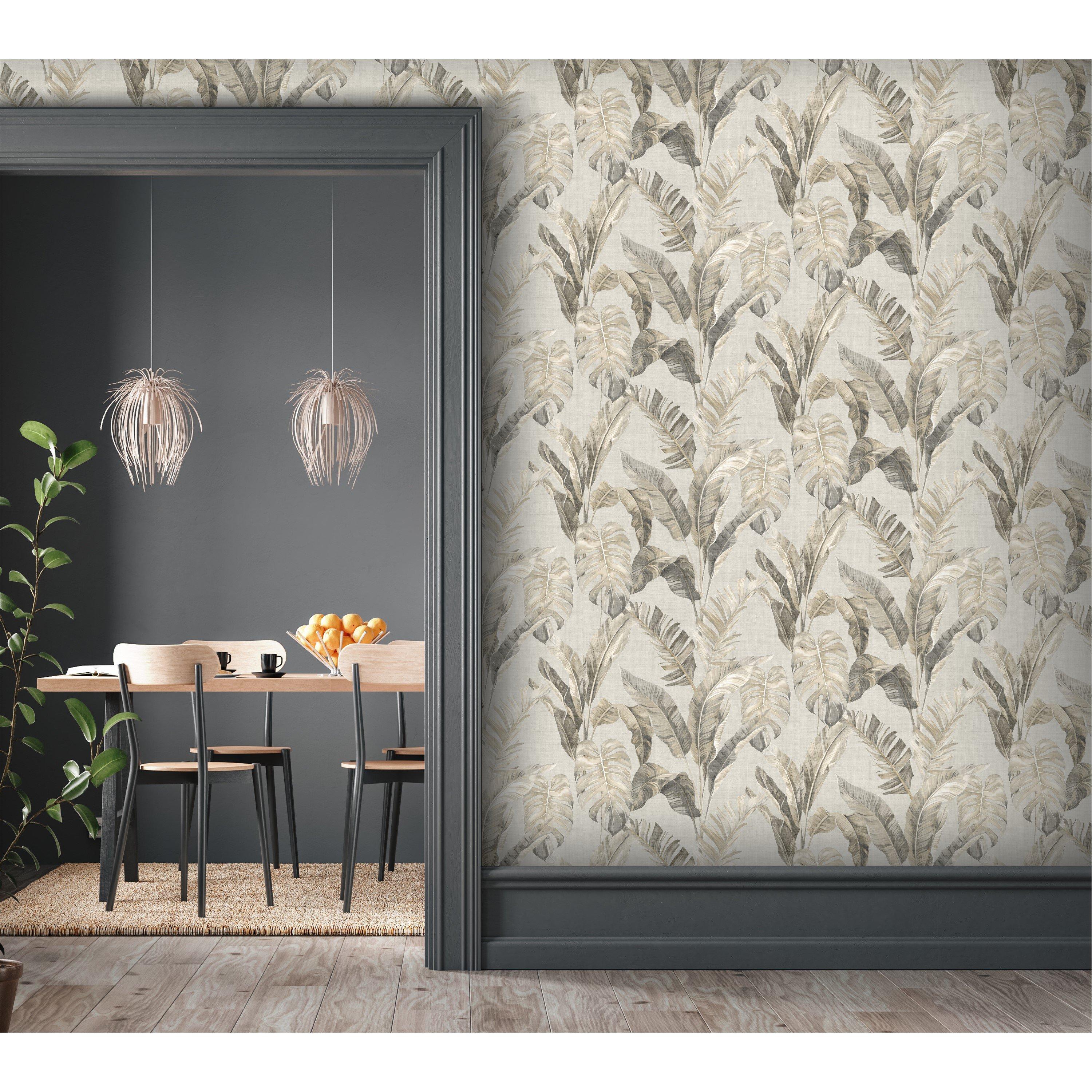 Neutral - Arthouse - Palm Springs Taupe Wallpaper - 3