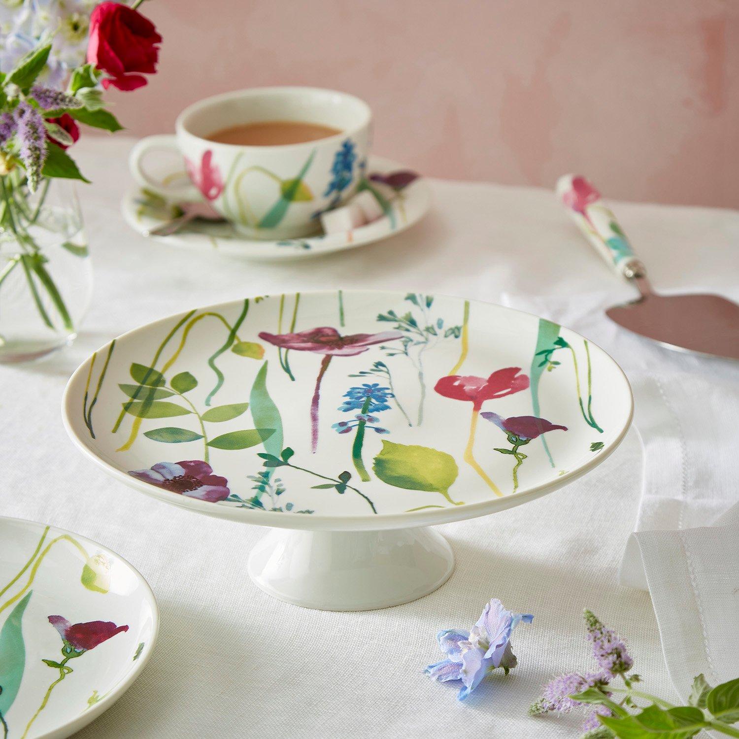 Multi - Portmeirion Water Garden - Portmeirion Water Garden Cake Stand - 4