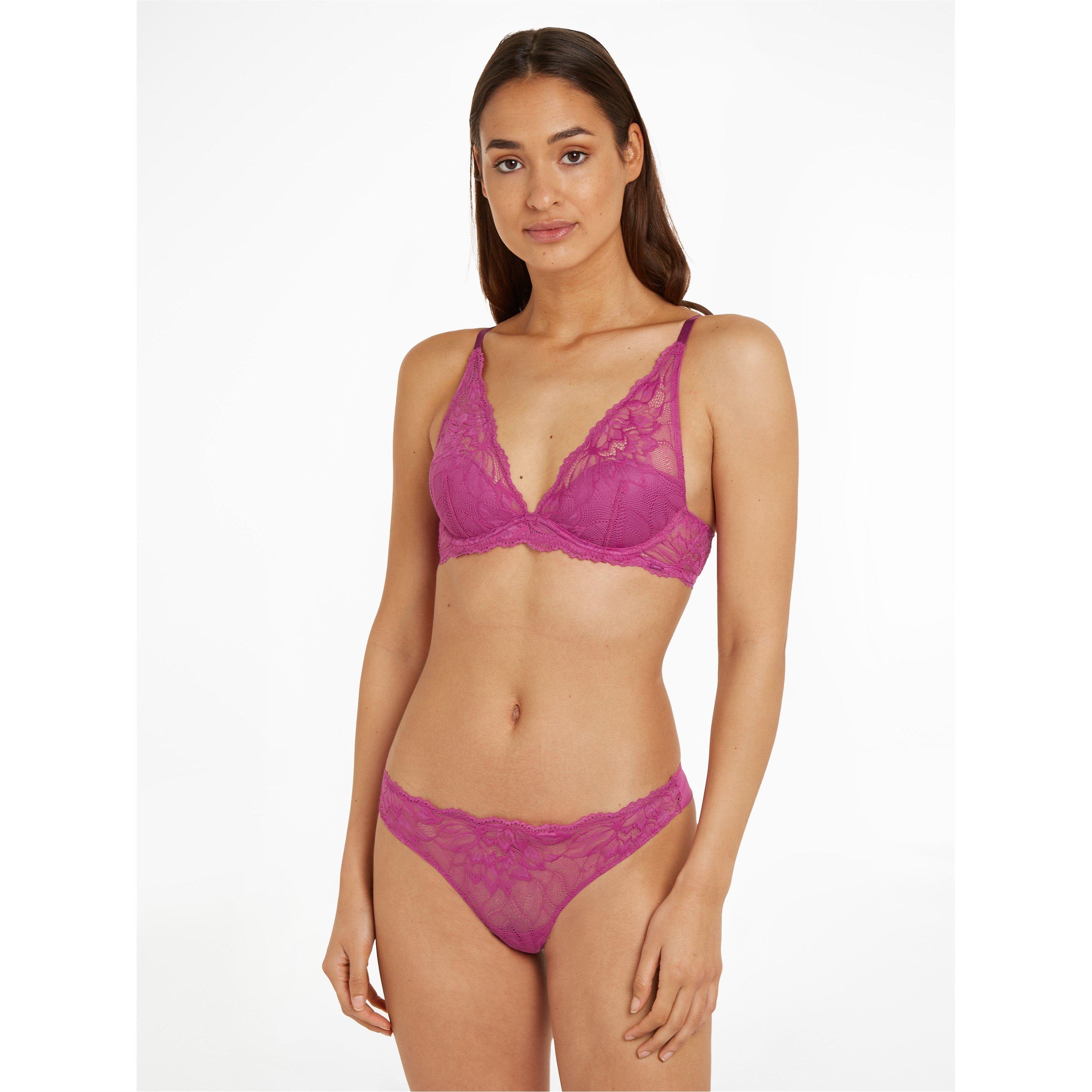 Wild Aster - Calvin Klein - Seductive Comfort Floral Plunge Bra - 2